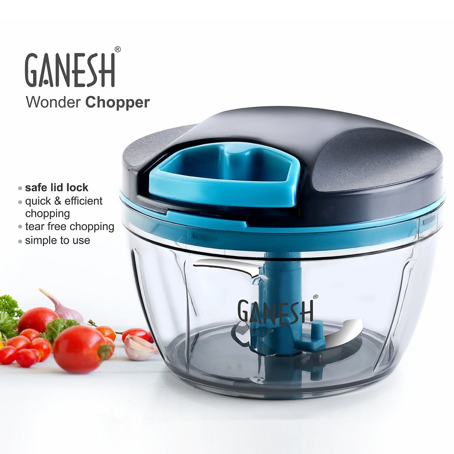 GANESH Wonder Chopper, Grey (470Ml) thumbnail 3