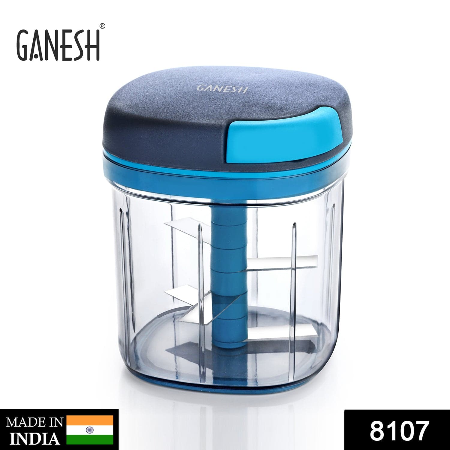 Ganesh Master Chopper with 5 Stainless Steel Blades, XL Large Jumbo Chopper (900 Ml) thumbnail 2