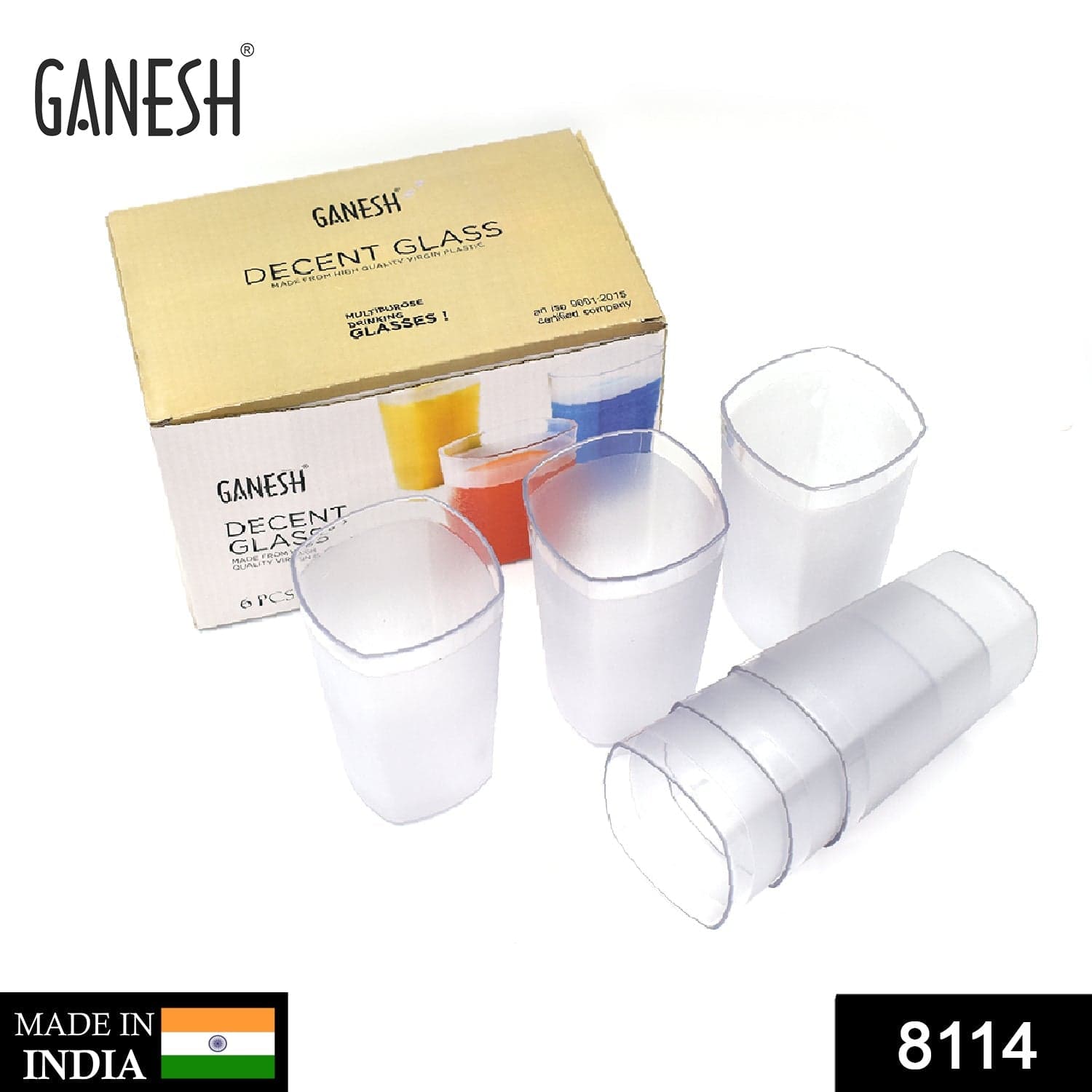 Ganesh Decent Glass, 350ml, Set of 6 thumbnail 2