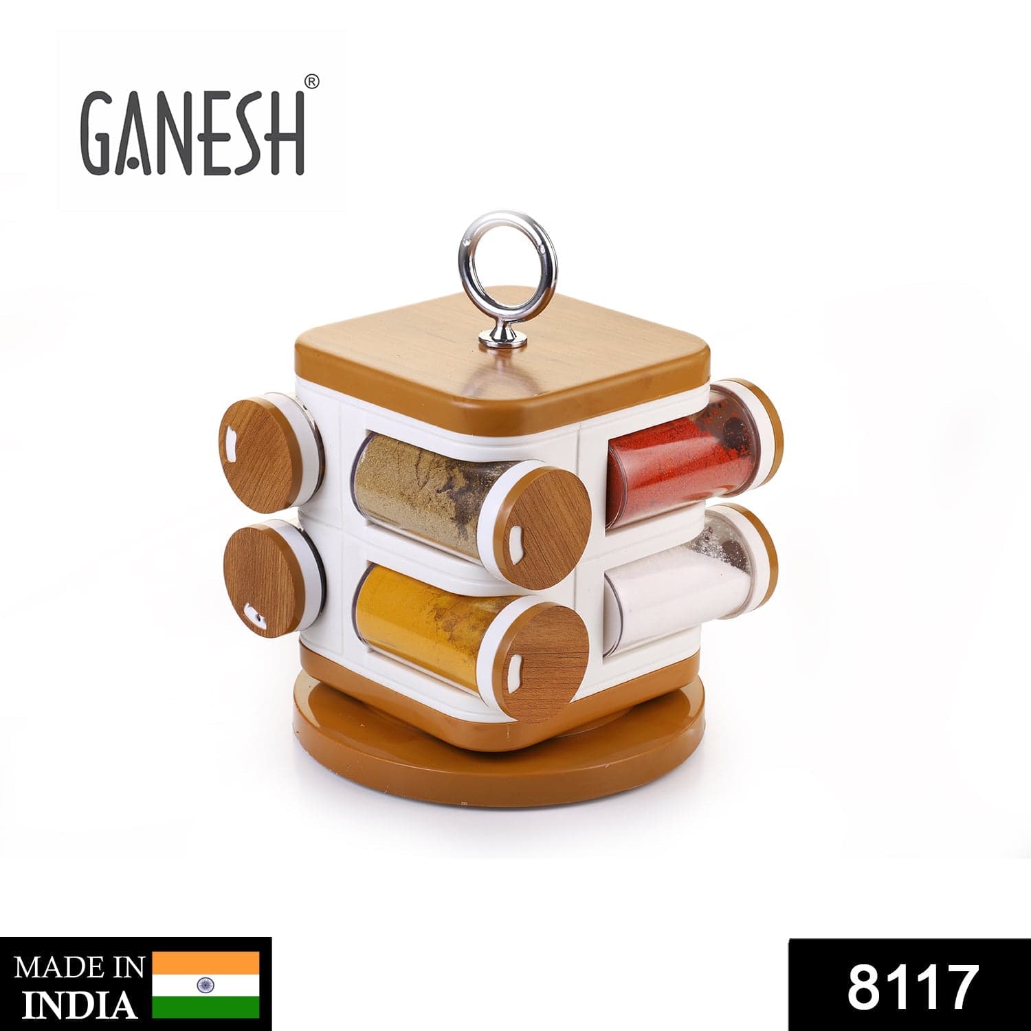 Ganesh Storewell Plastic Spice Rack - Set of 8 thumbnail 2