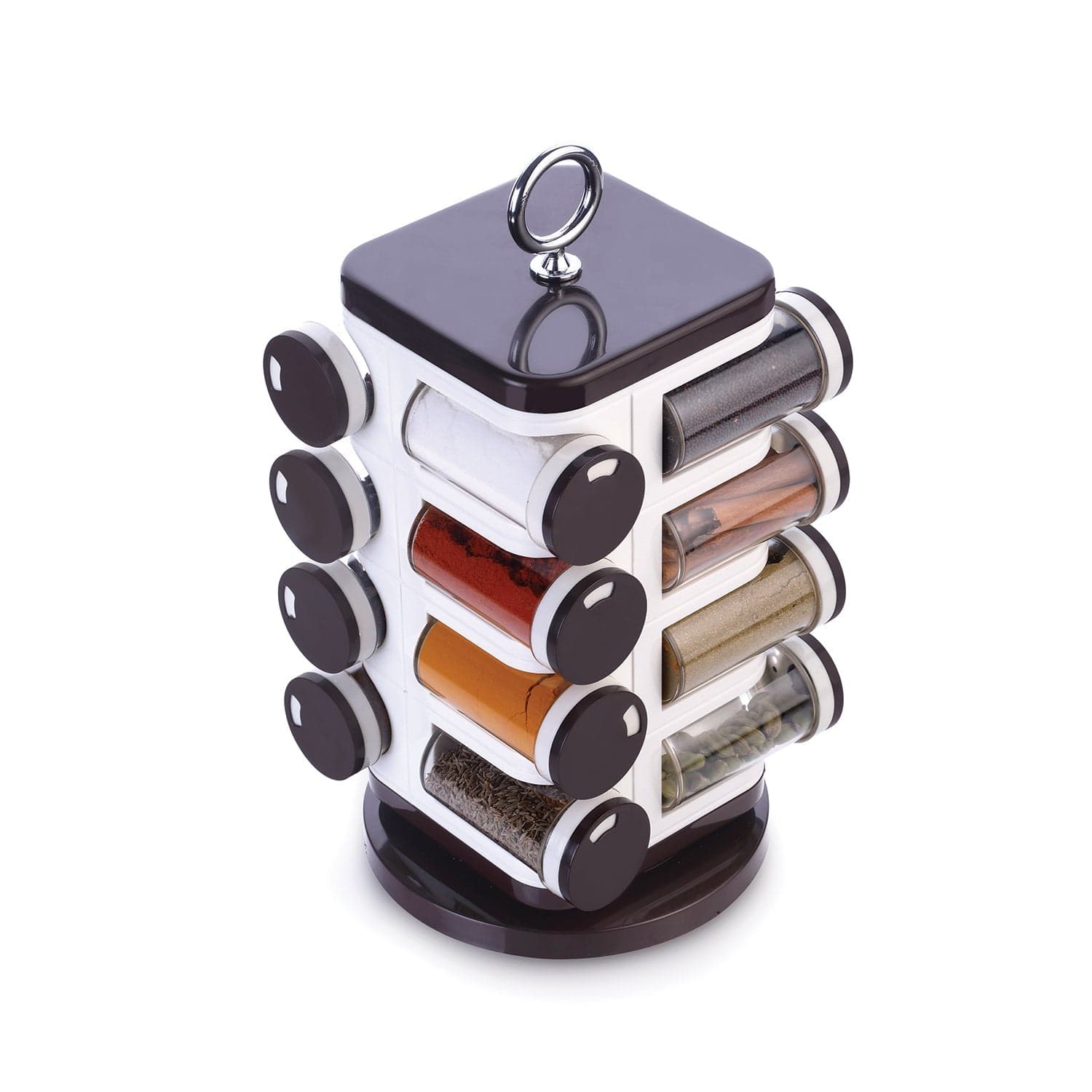 Ganesh Multipurpose Revolving Spice Rack With 16 Pcs Dispenser each 100 ml Plastic Spice ABS Material 1 Piece Spice Set 1 Piece Spice Set (Plastic) thumbnail 4