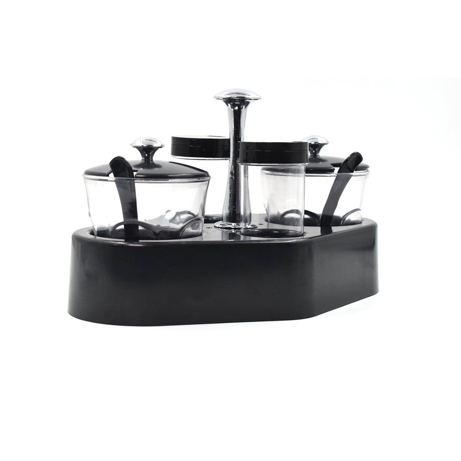 Ganesh rendy Condiment set For Kitchen Transparent jar For Easy To Access Spice 1 Piece Spice Set (Plastic) thumbnail 3