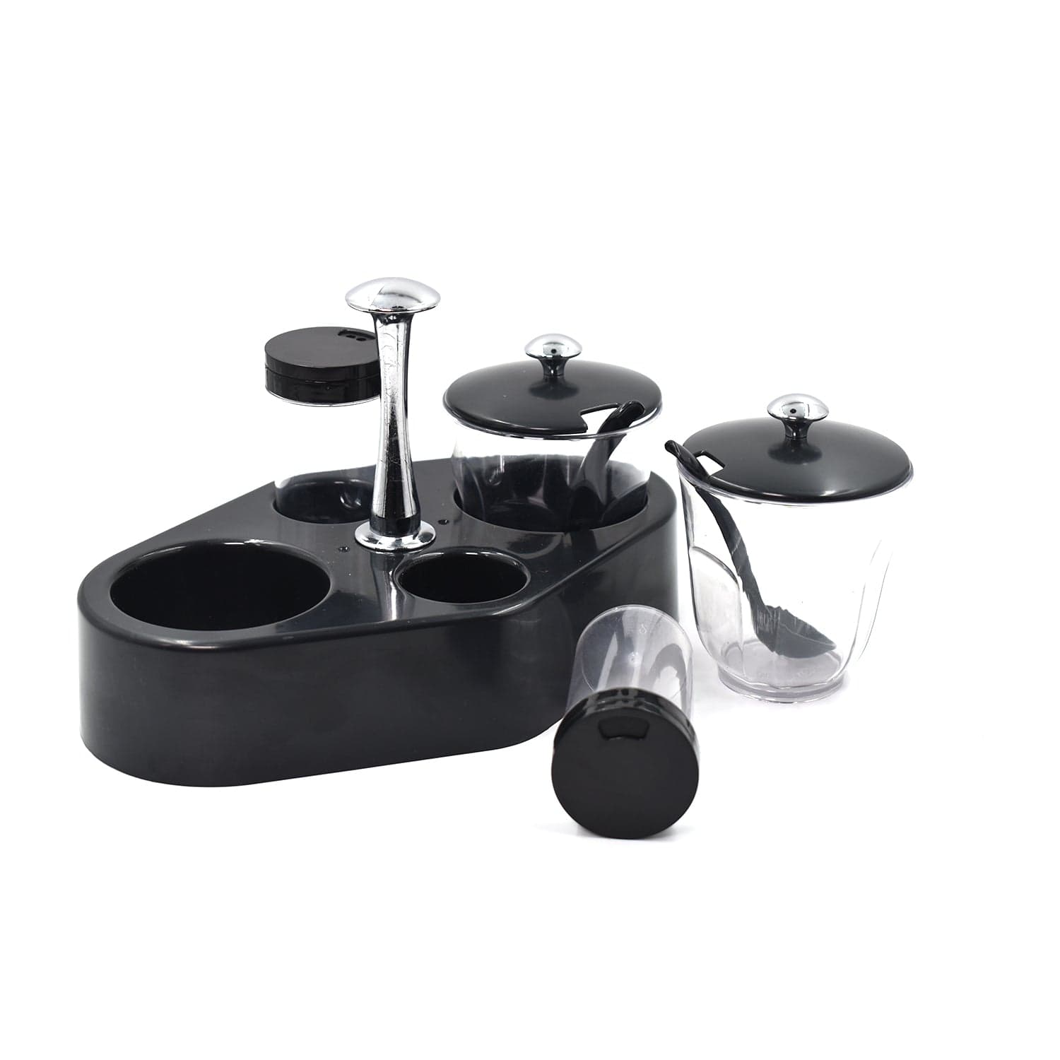 Ganesh rendy Condiment set For Kitchen Transparent jar For Easy To Access Spice 1 Piece Spice Set (Plastic) thumbnail 4