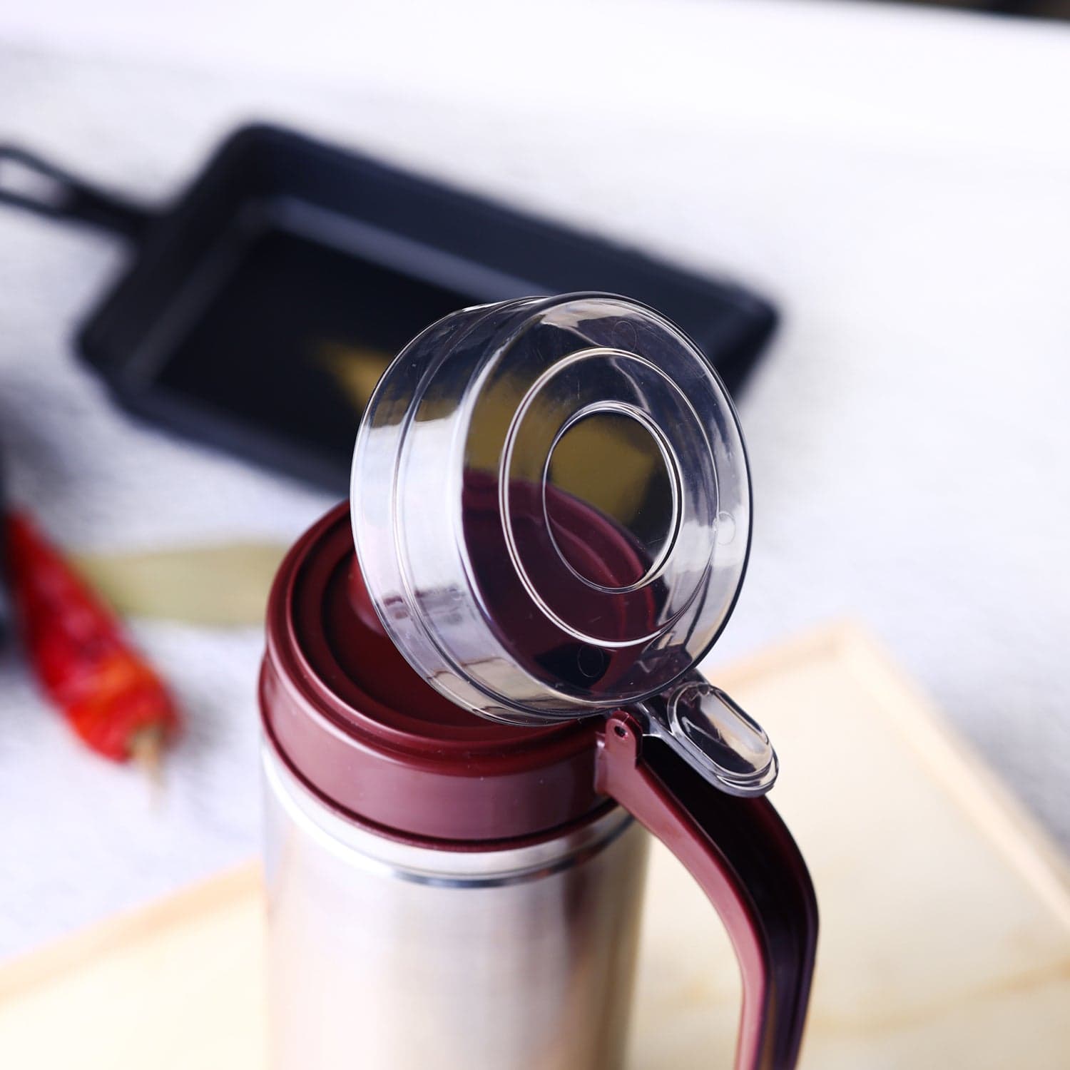 Oil Dispenser Stainless Steel with small nozzle 750ml thumbnail 7