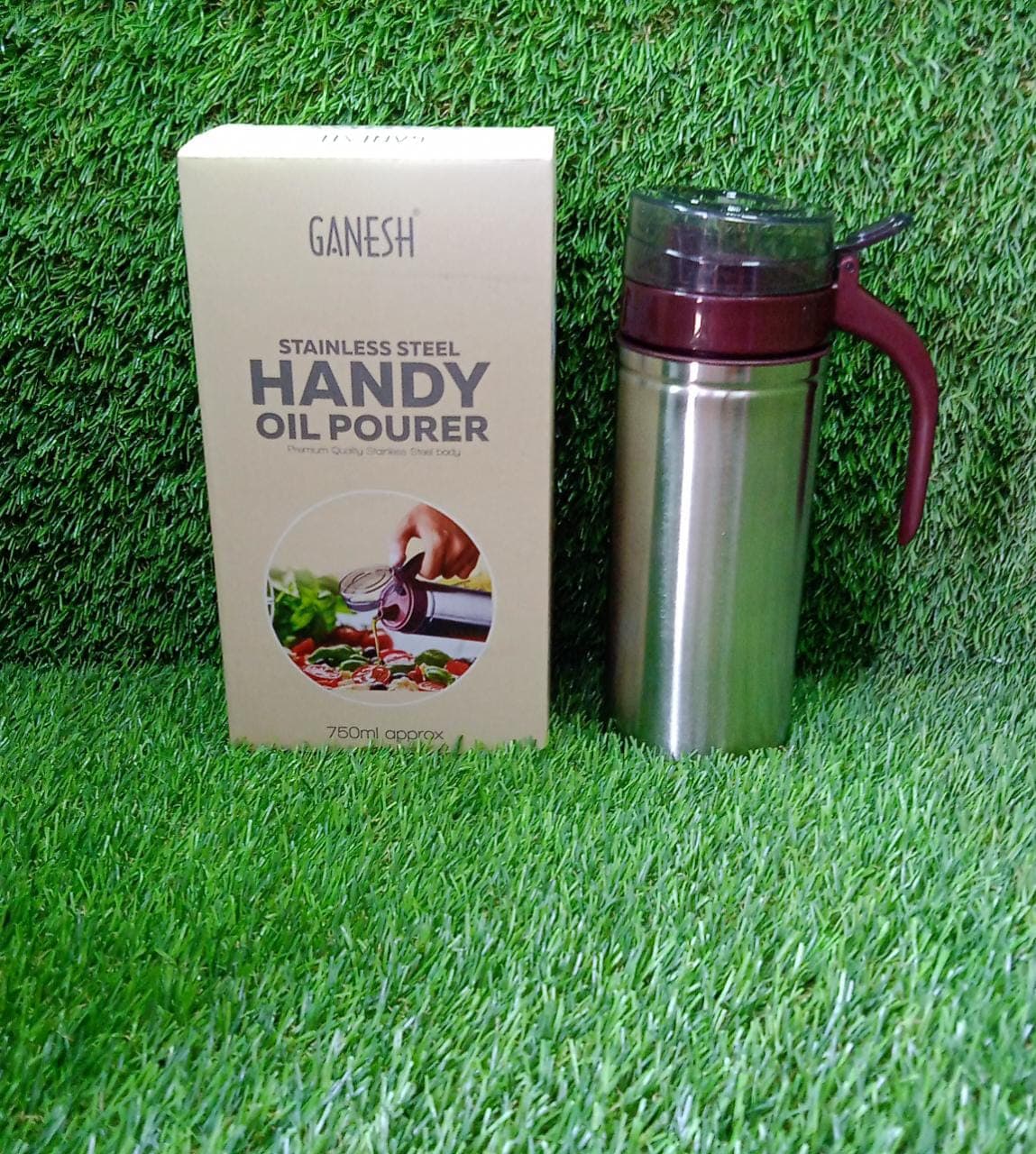 Oil Dispenser Stainless Steel with small nozzle 750ml thumbnail 8