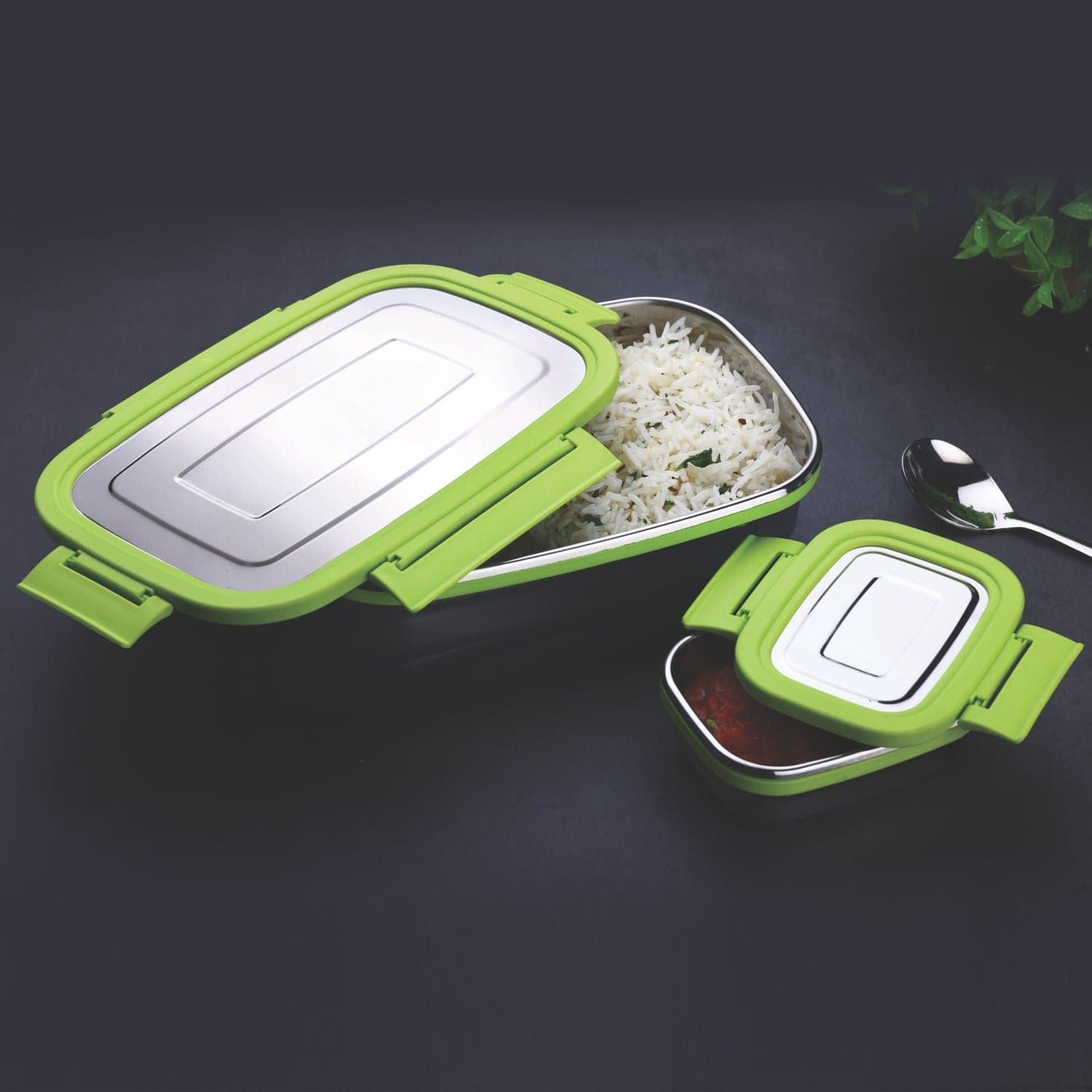Ganesh Junior Stainless Steel Lunch Pack for Office & School Use thumbnail 3