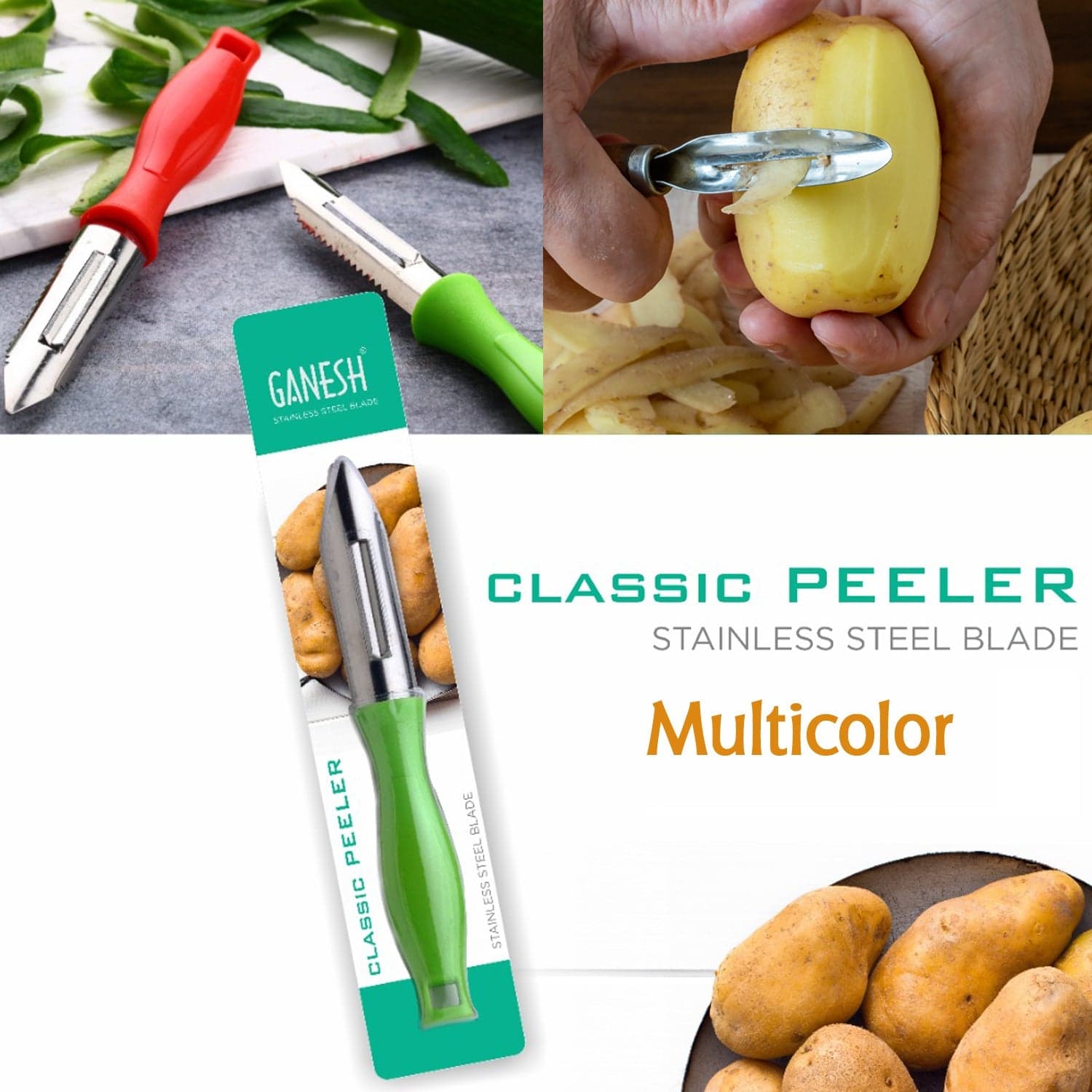 Ganesh Stainless Steel Classic Peeler thumbnail 8