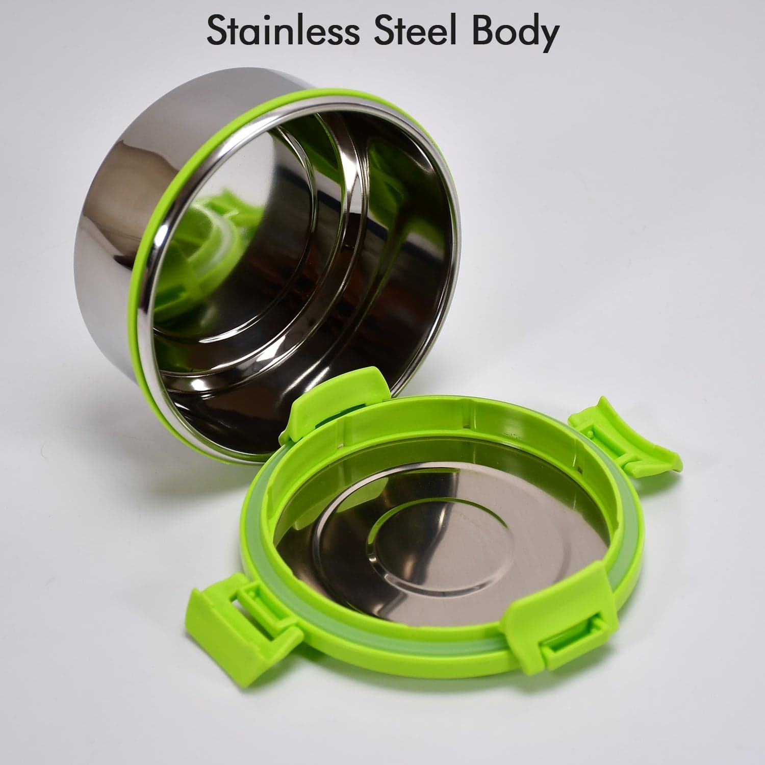 Ganesh Solo round 400 Stainless Steel Leak proof airtight Lunch Pack for Office & School Use thumbnail 6