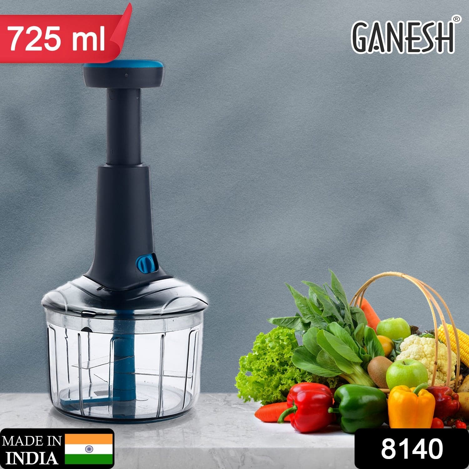 Ganesh Bingo Lock-Unlock Push Chopper (725ML) thumbnail 2