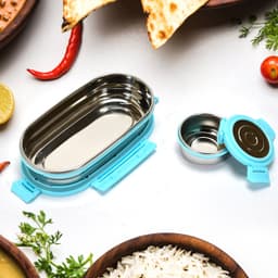 Ganesh Stainless Steel Lunch Box & Container Set of 2