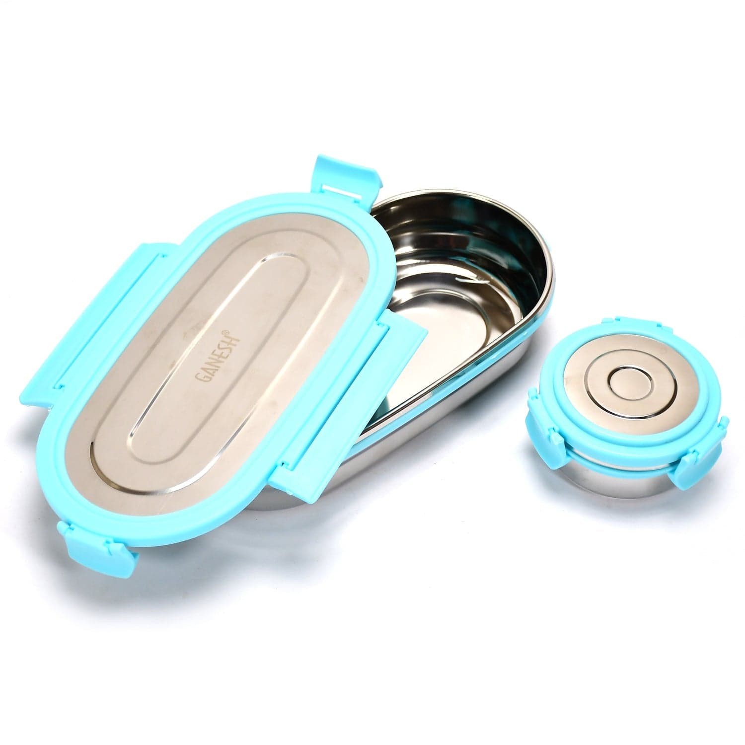 Ganesh Stainless Steel Lunch Box & Container Set of 2 thumbnail 4