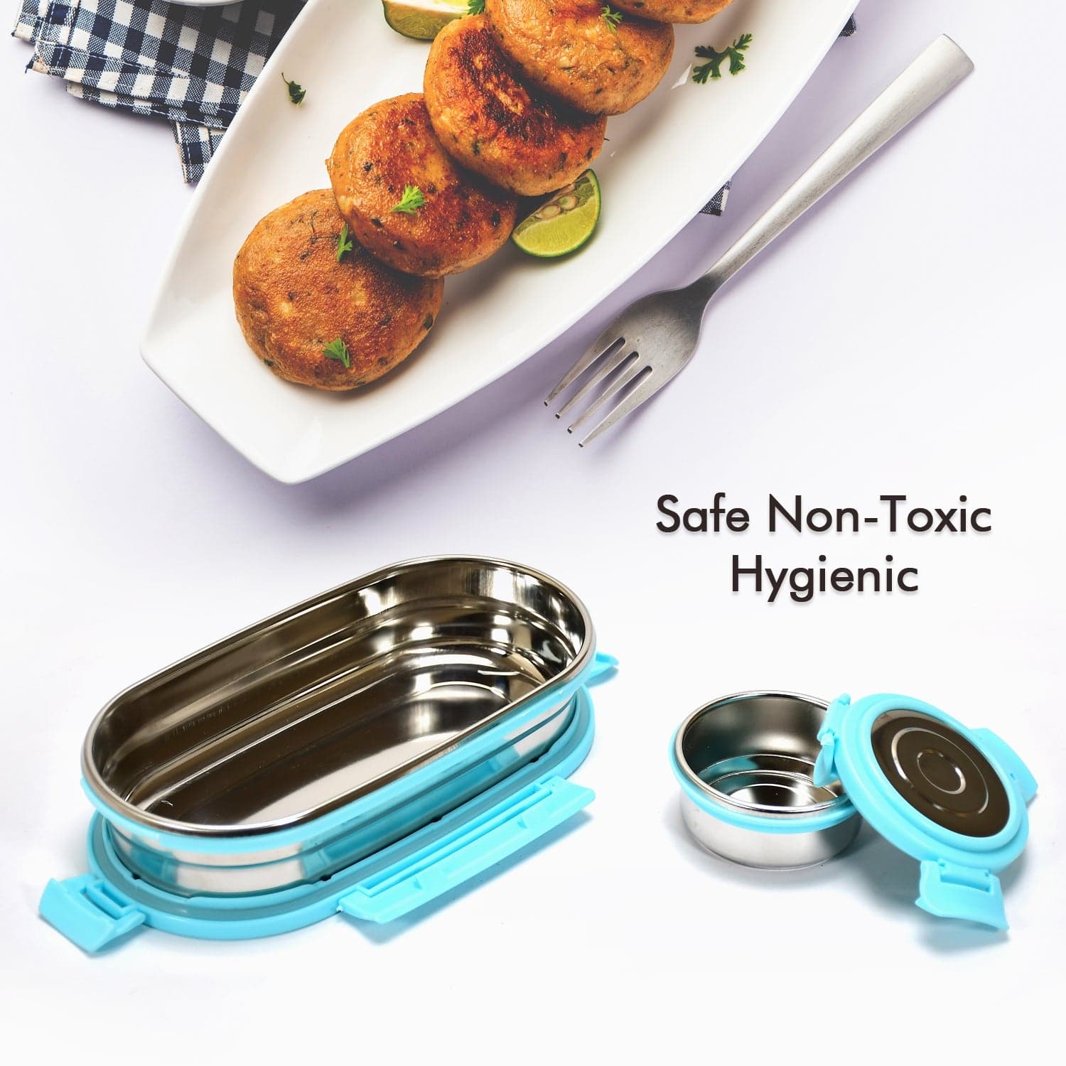 Ganesh Stainless Steel Lunch Box & Container Set of 2 thumbnail 5