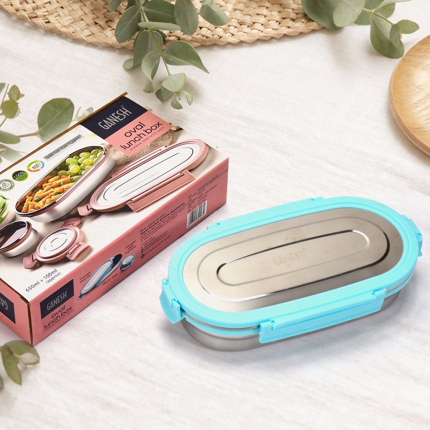 Ganesh Stainless Steel Lunch Box & Container Set of 2 thumbnail 6