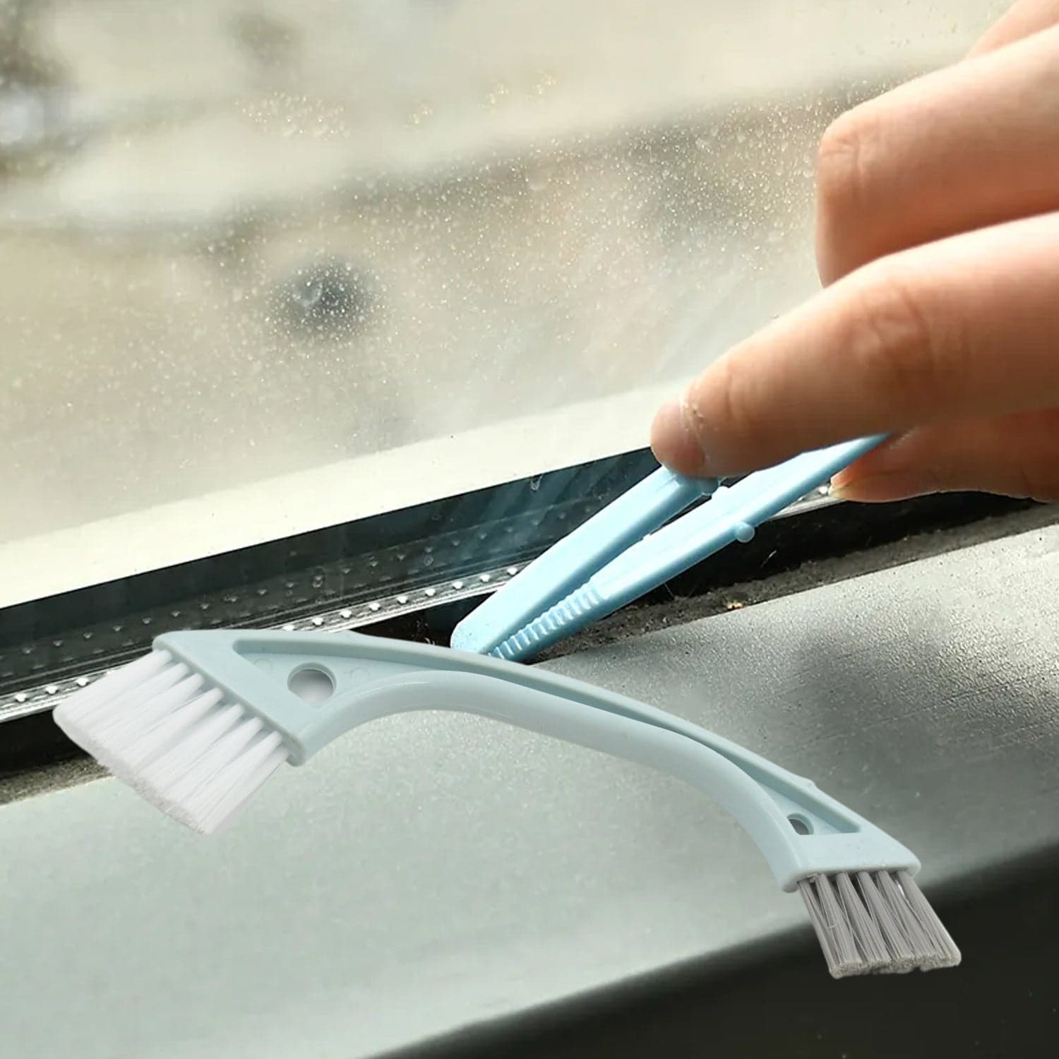 Multi Purpose Double Side Twin Cleaning Brush For Home & Clening Brush (1 Pc) thumbnail 6