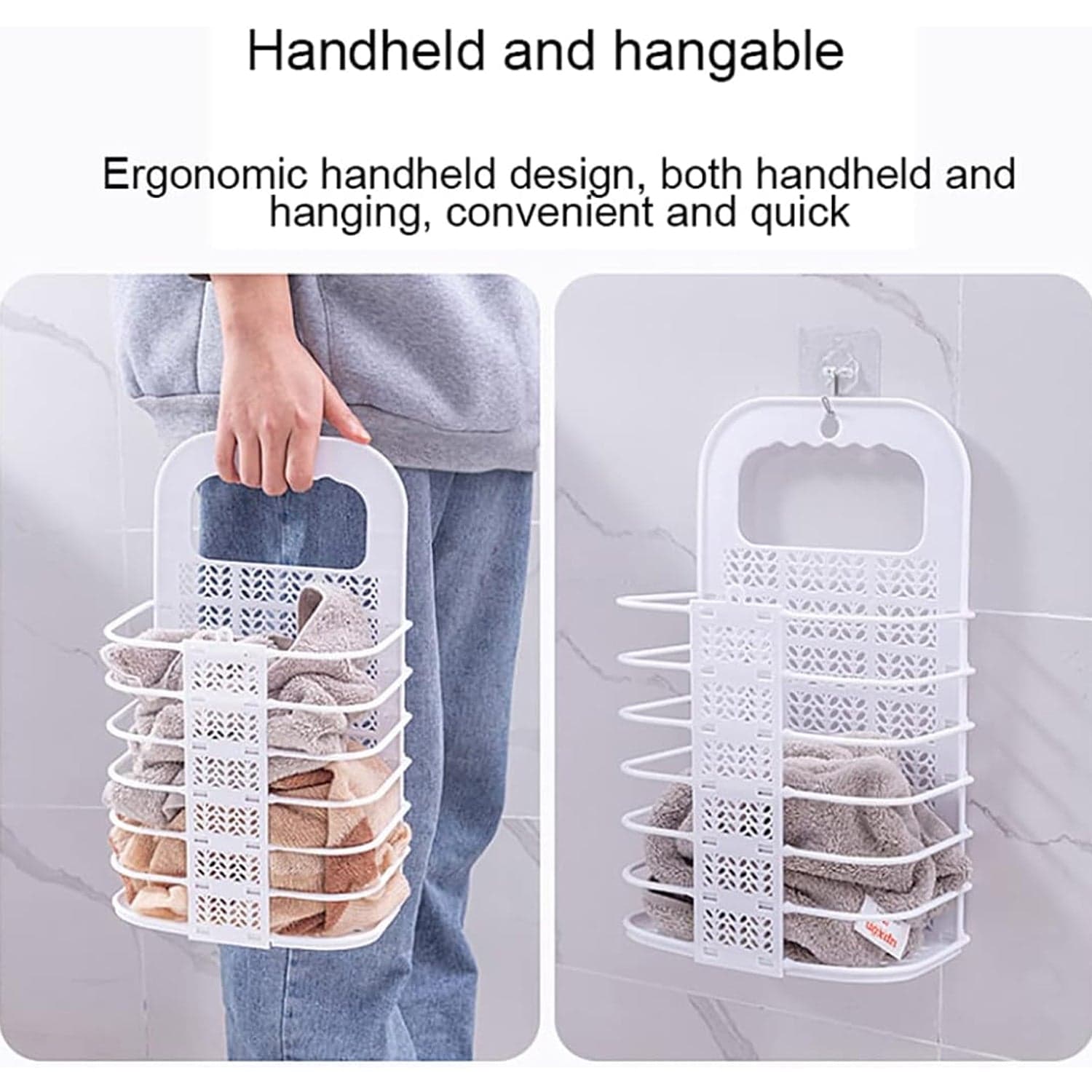 Wall Hanging Laundry Basket (1 Pc) thumbnail 8