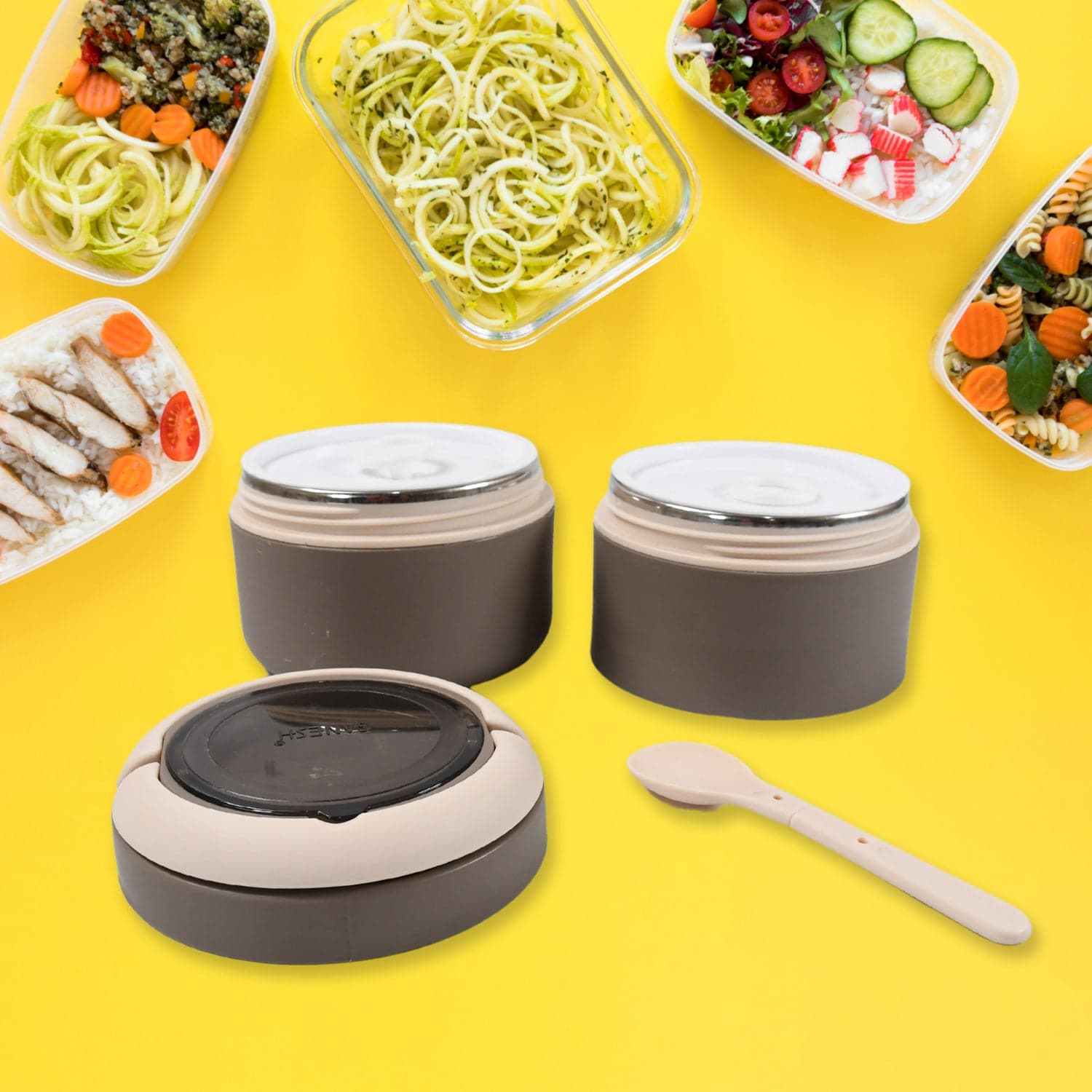 Ganesh Smart Stack 2-Layer Stainless Steel Leak-Proof Lunch Box For Office thumbnail 6