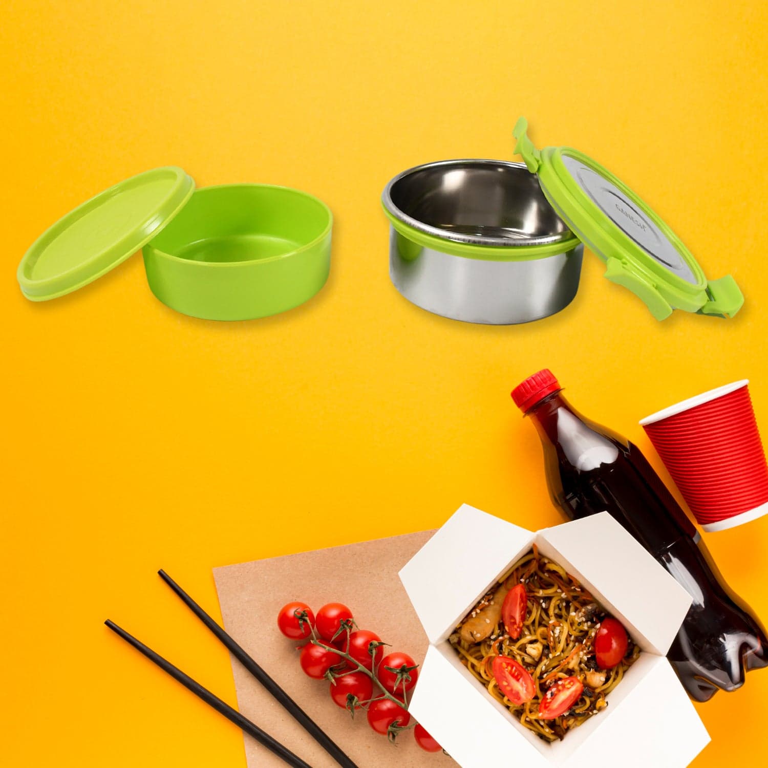 Stainless Steel Tiffin Lunch Box Container thumbnail 3