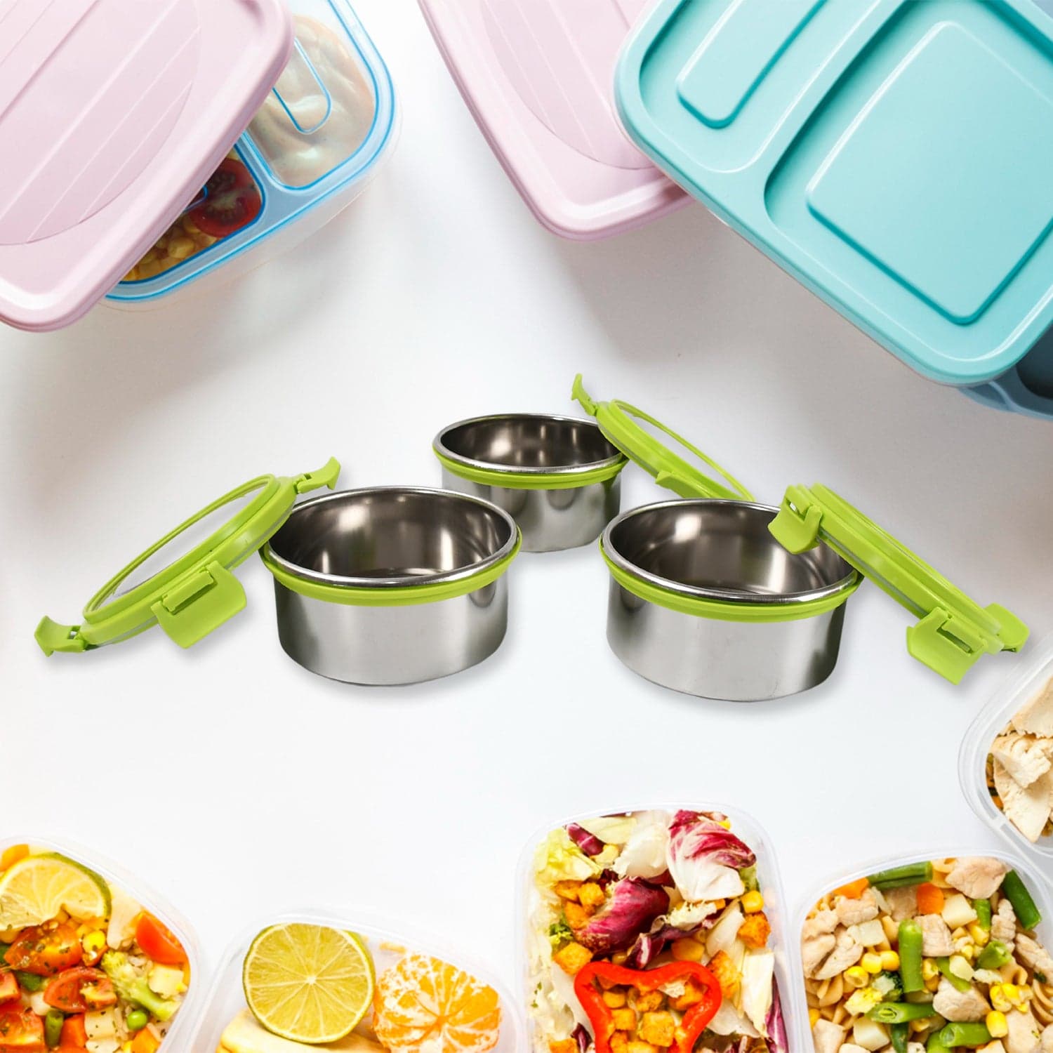 Stainless Steel Tiffin Lunch Box Container thumbnail 5