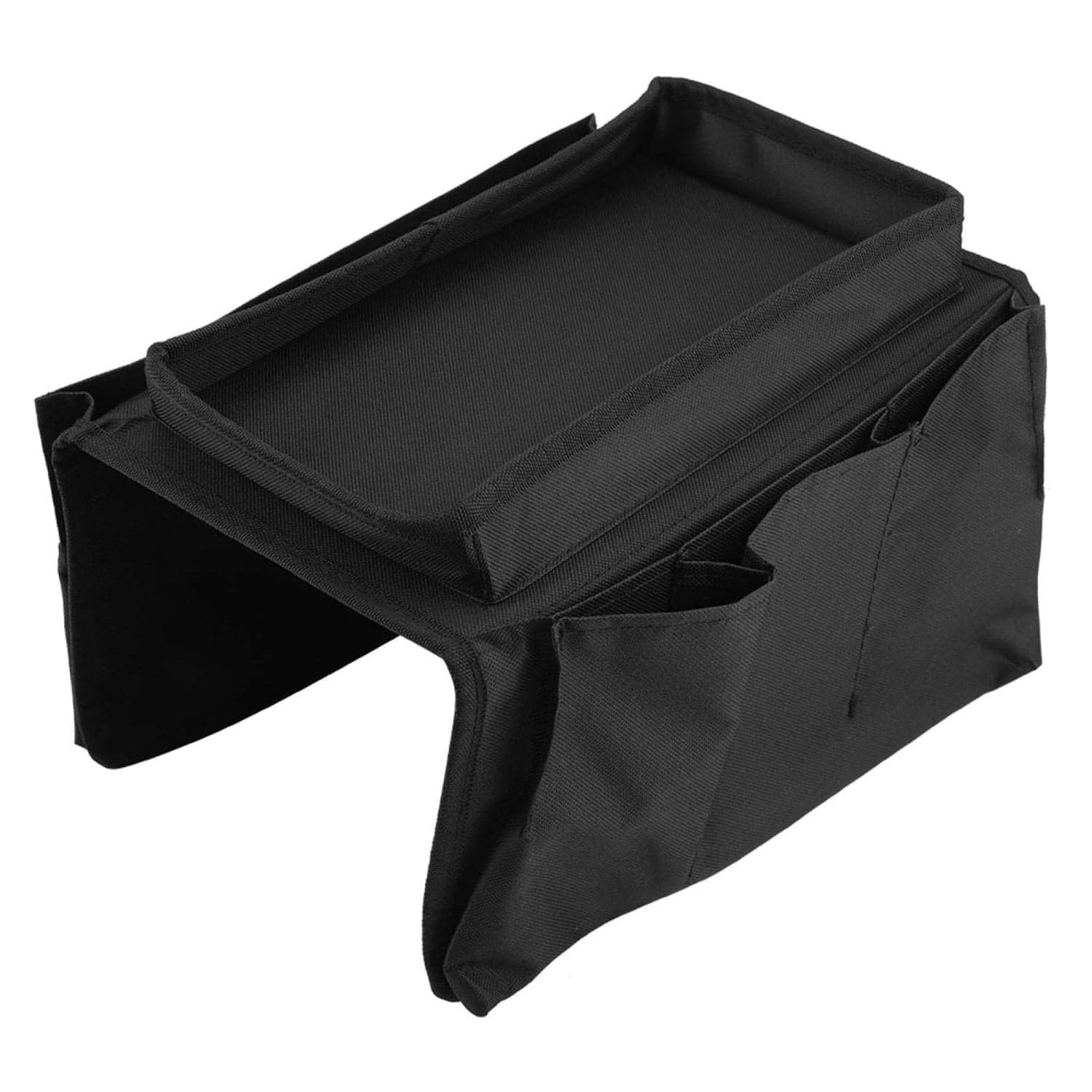 Sofa Arm Rest Hanging Storage Bag, Storage Bag For Sofa Ideal For Sorting Magazines Books (Black) thumbnail 4