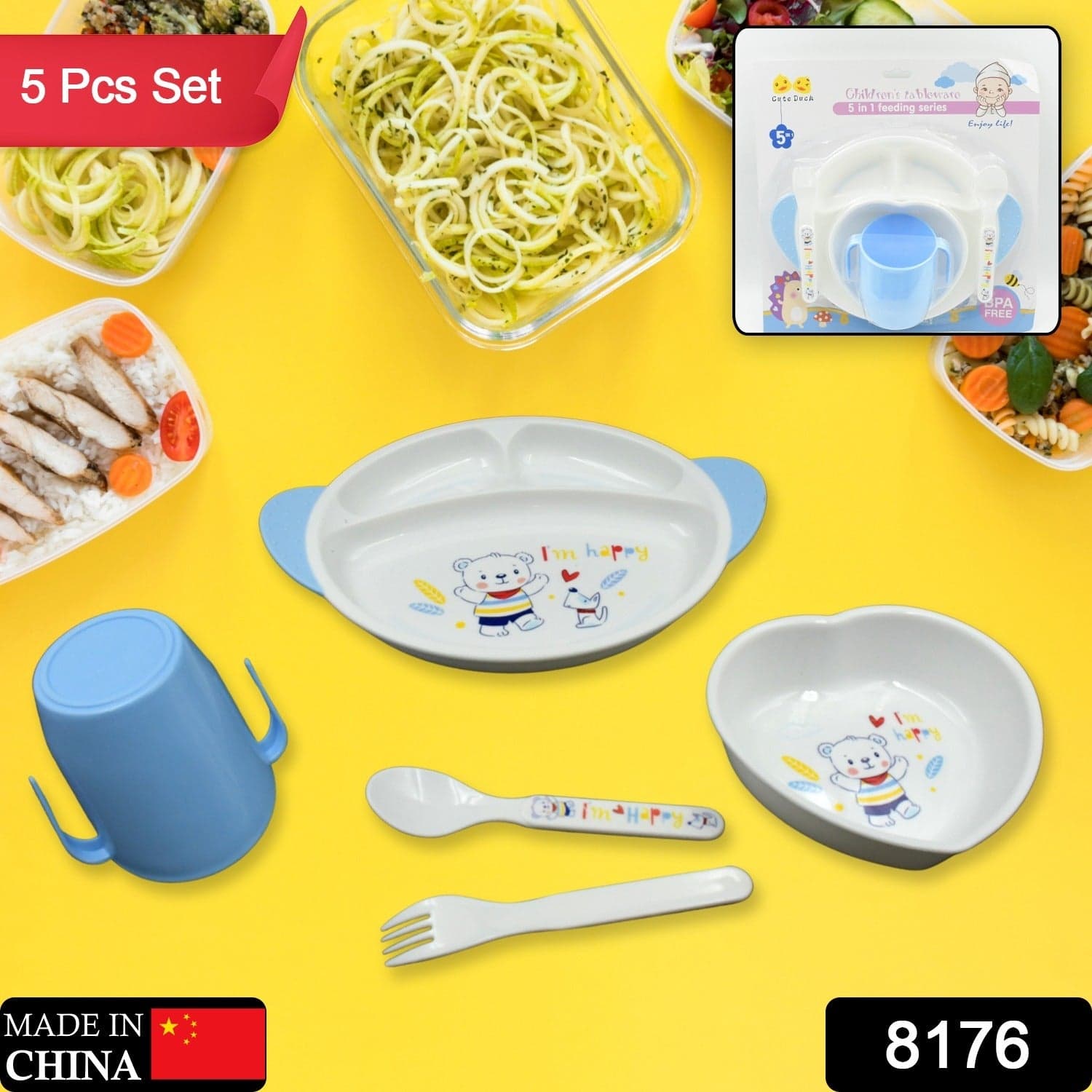 5In1 Baby Feeding Set For Kids And Toddlers thumbnail 2