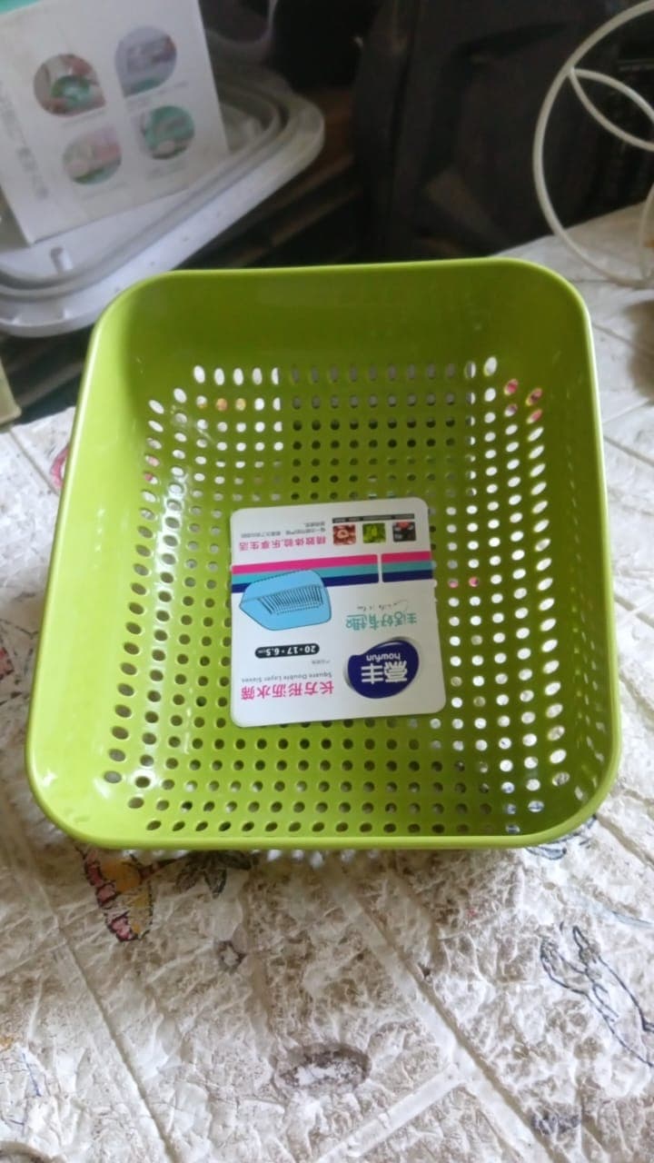 Multipurpose Small Plastic Kitchen Basket, Vegetables And Fruits Washing, Basket (20X17 Cm) thumbnail 8