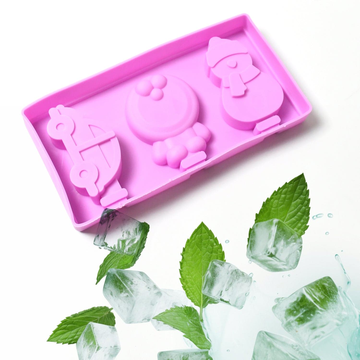 Silicone Popsicle Molds for Summer with Sticks & Lids thumbnail 3