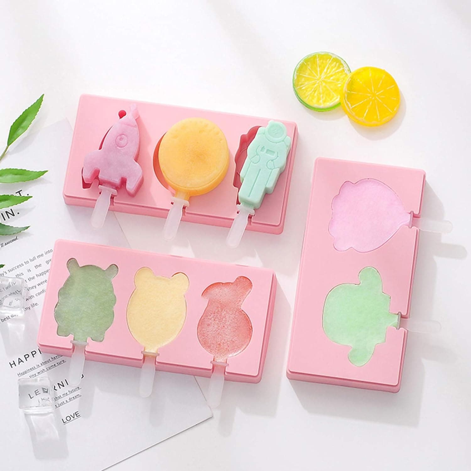 Silicone Popsicle Molds for Summer with Sticks & Lids thumbnail 7