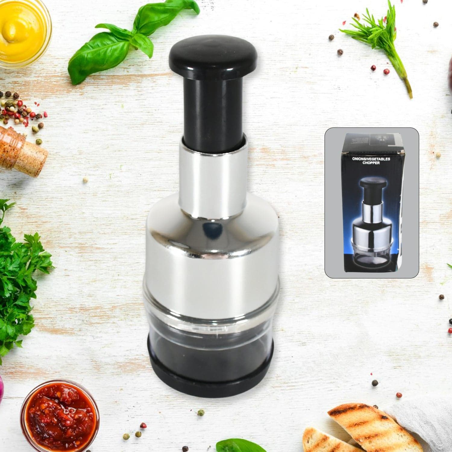 Food Cutter Multifunctional Stainless Steel Blade Onion Cutter Food Vegetable Cutting Tool thumbnail 3