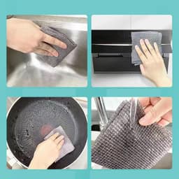 Durable Microfiber Kitchen Scrub Cloth Of Wear-Resistant & Multipurpose Cleaning Cloth (20—22Cm