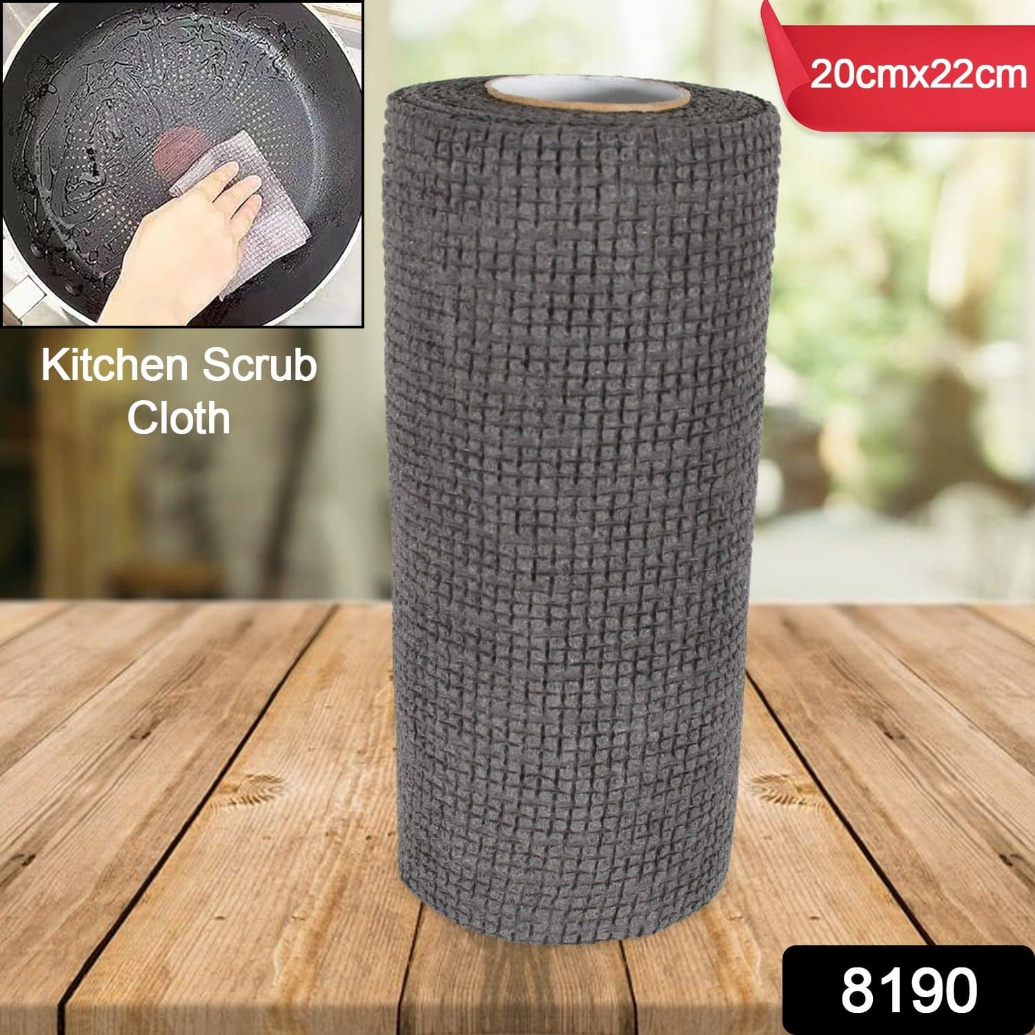 Durable Microfiber Kitchen Scrub Cloth Of Wear-Resistant & Multipurpose Cleaning Cloth (20—22Cm thumbnail 2