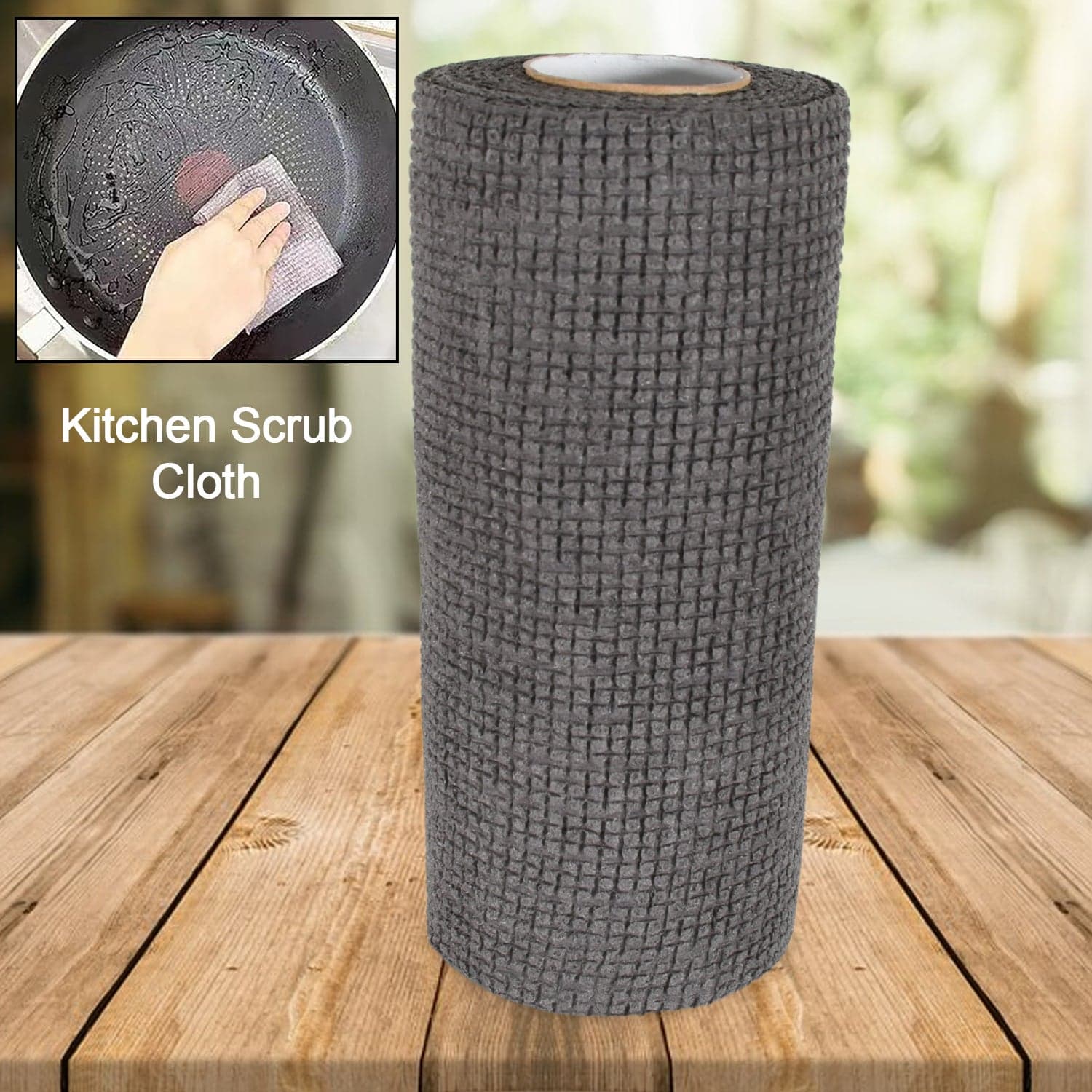 Durable Microfiber Kitchen Scrub Cloth Of Wear-Resistant & Multipurpose Cleaning Cloth (20—22Cm thumbnail 3