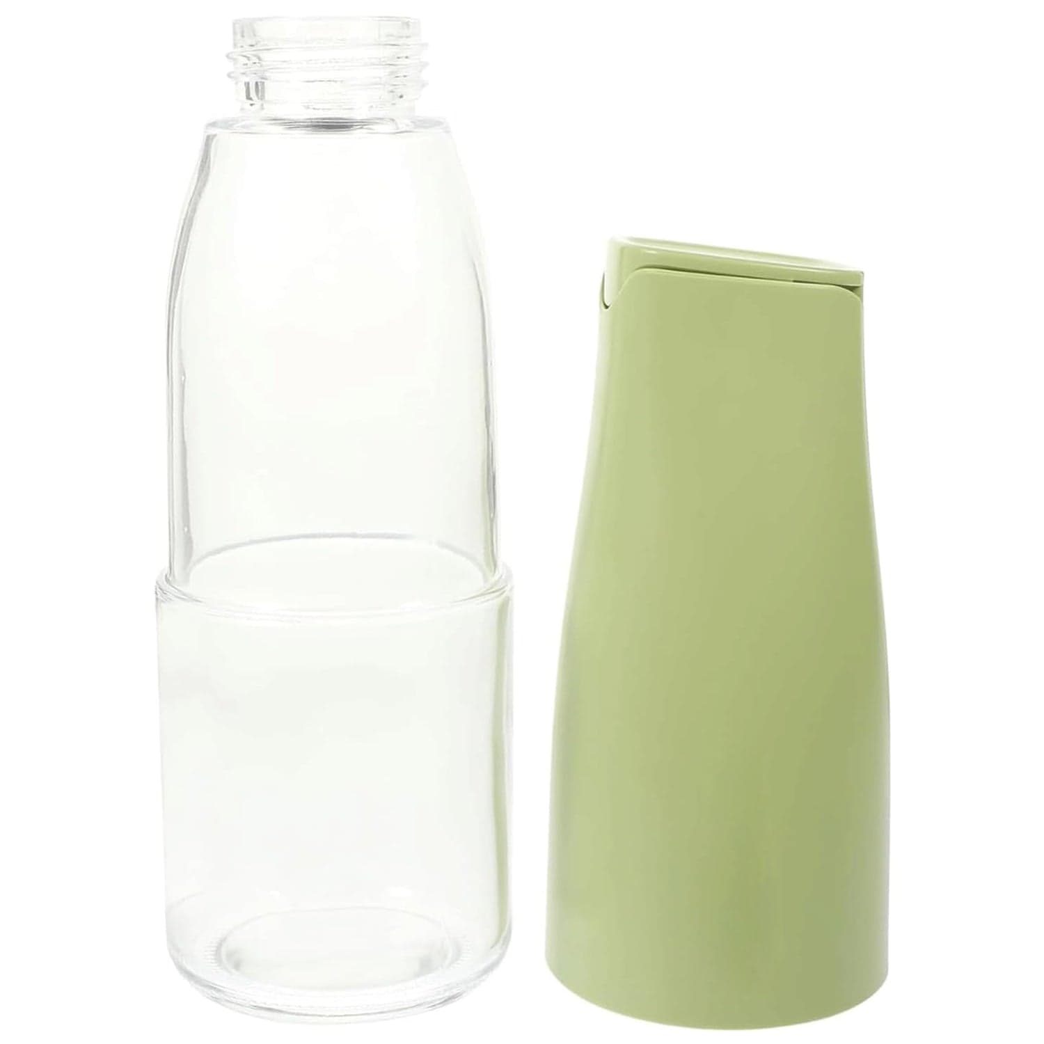 Oil Dispenser, 500Ml Cooking Oil Dispensing Cruets, Oil Bottle With Automatic Open Lid, Cooking Oil Bottle For Kitchen Grilling Frying (500 Ml) thumbnail 7