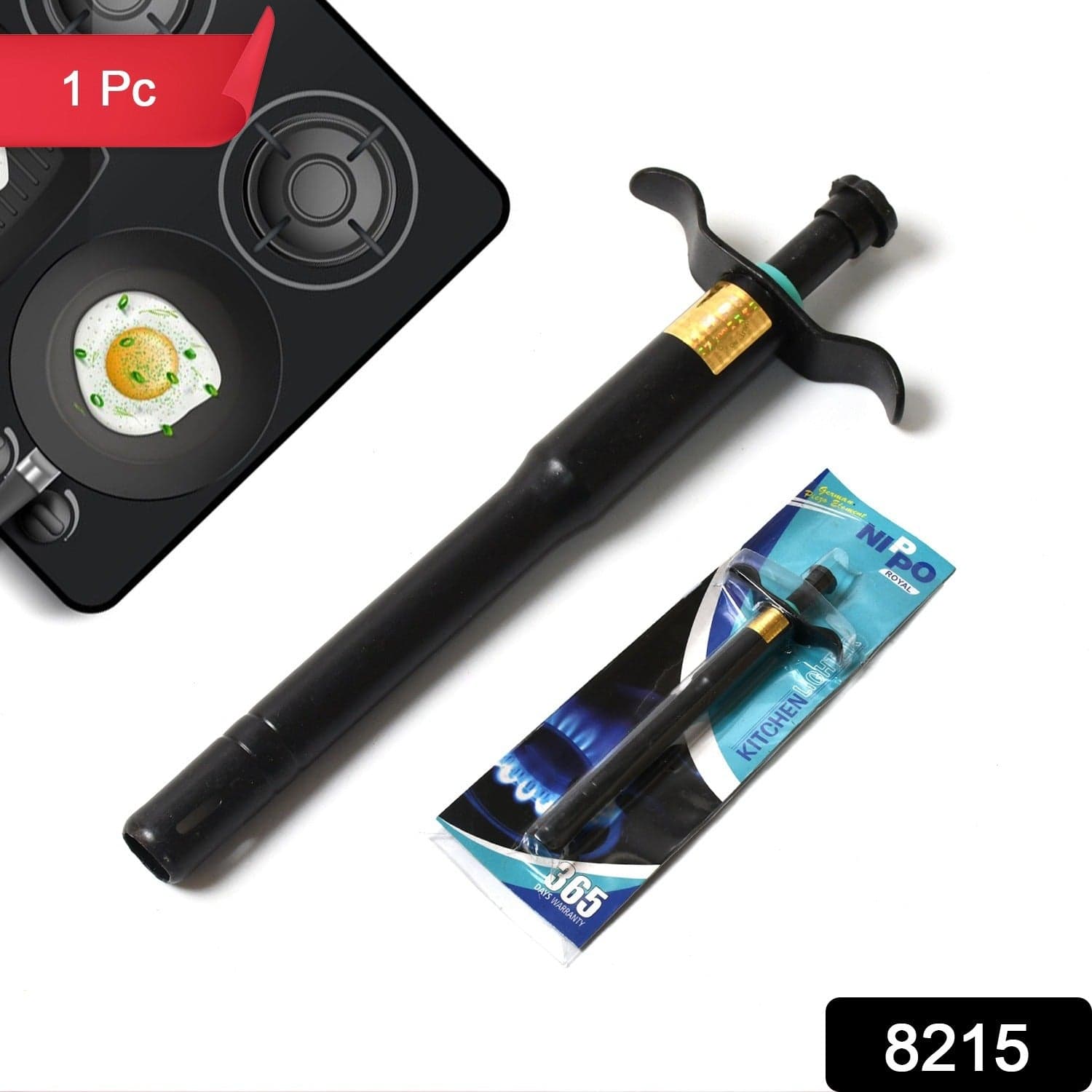 Stainless Steel Black Gas Lighter For Kitchen Gas Stove thumbnail 2