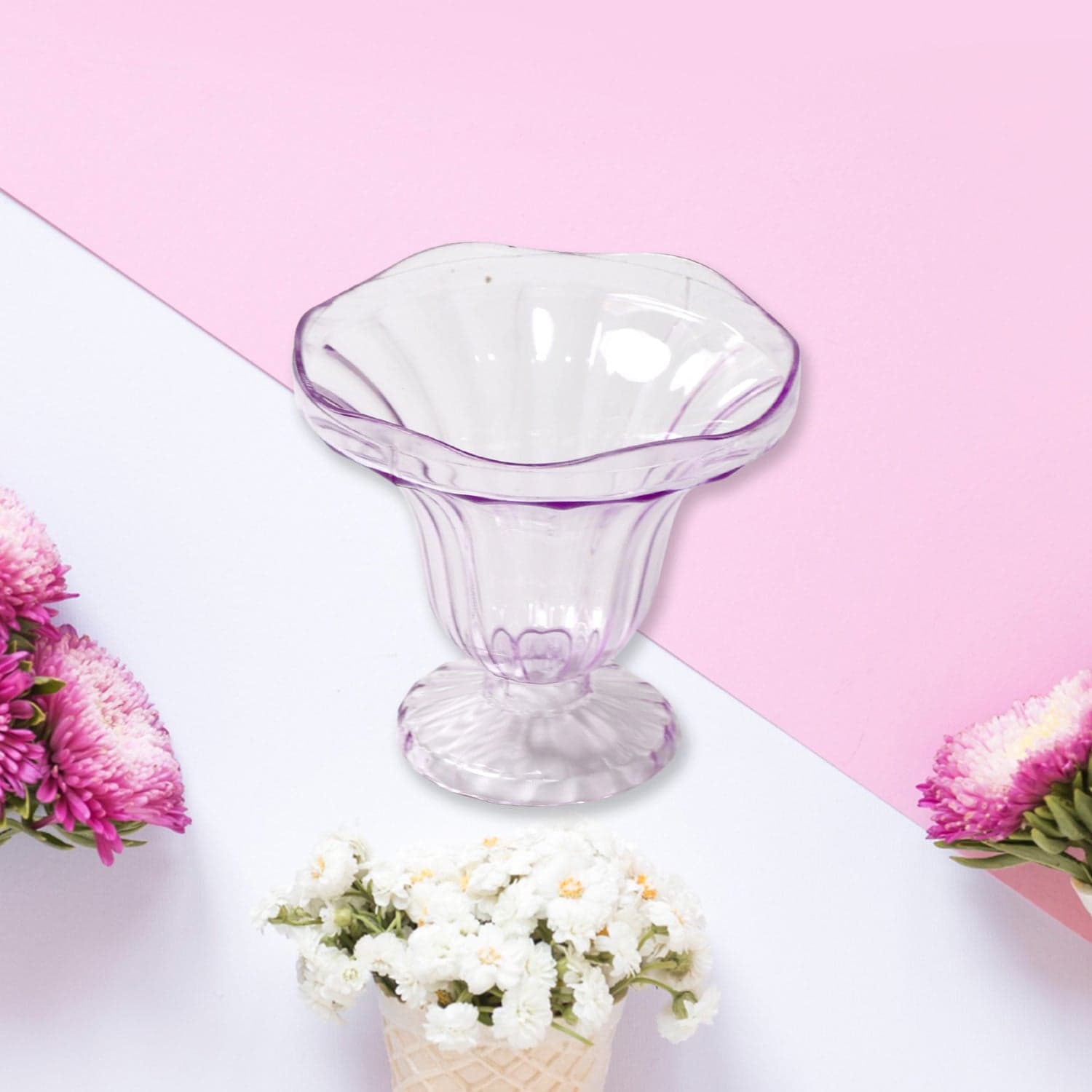 Crystal Plastic Ice-Cream Bowl thumbnail 3