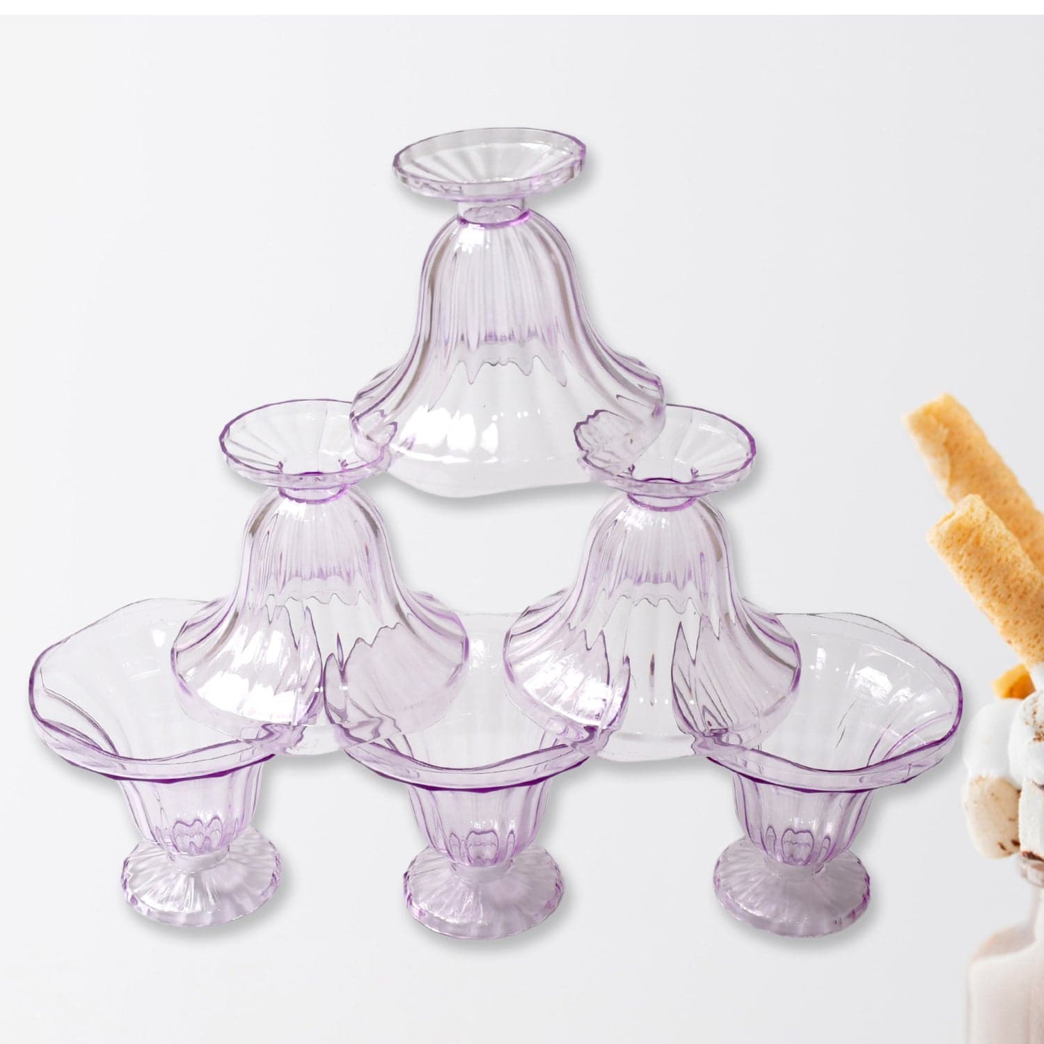 Crystal Plastic Ice-Cream Bowl thumbnail 5