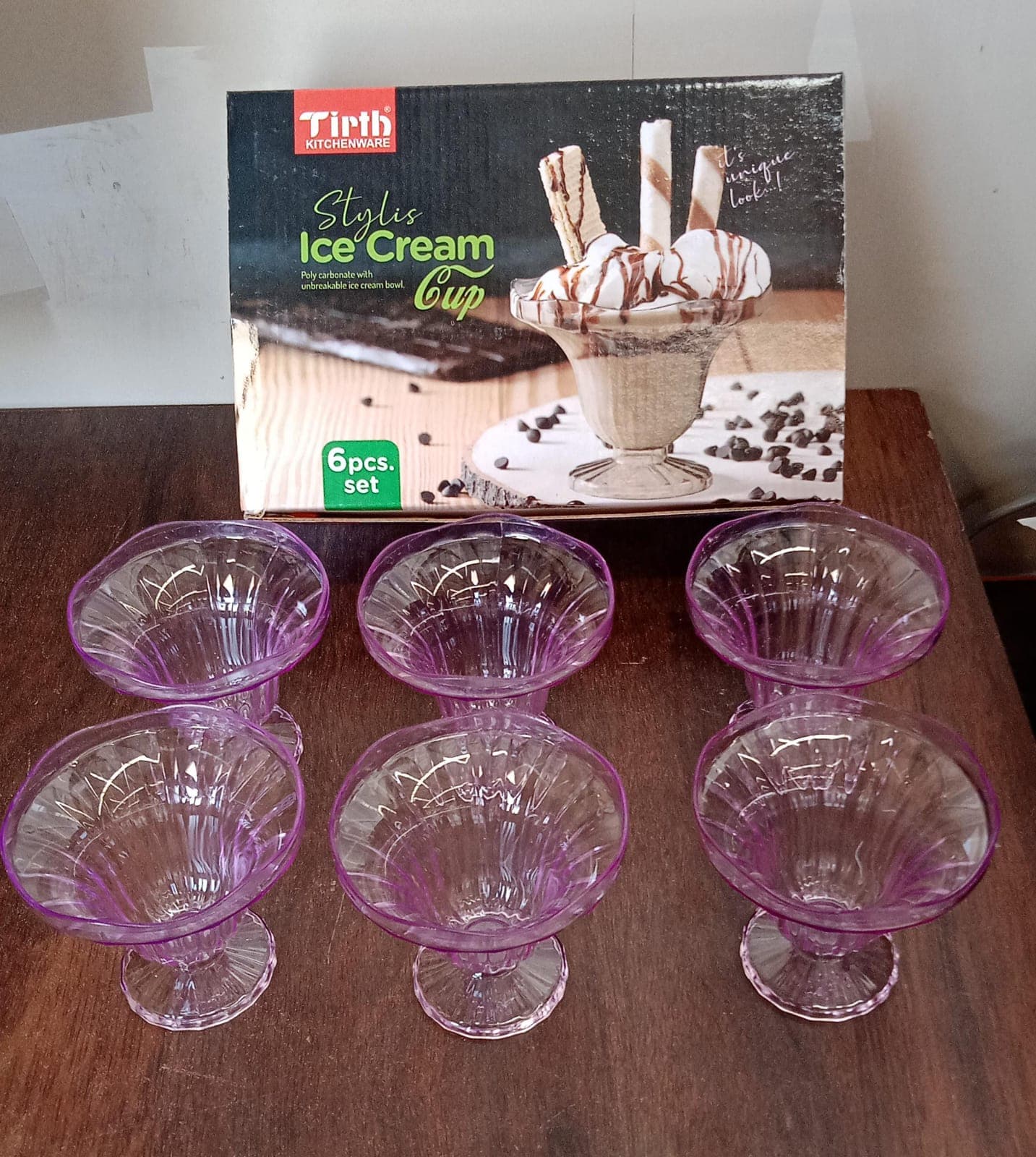 Crystal Plastic Ice-Cream Bowl thumbnail 7