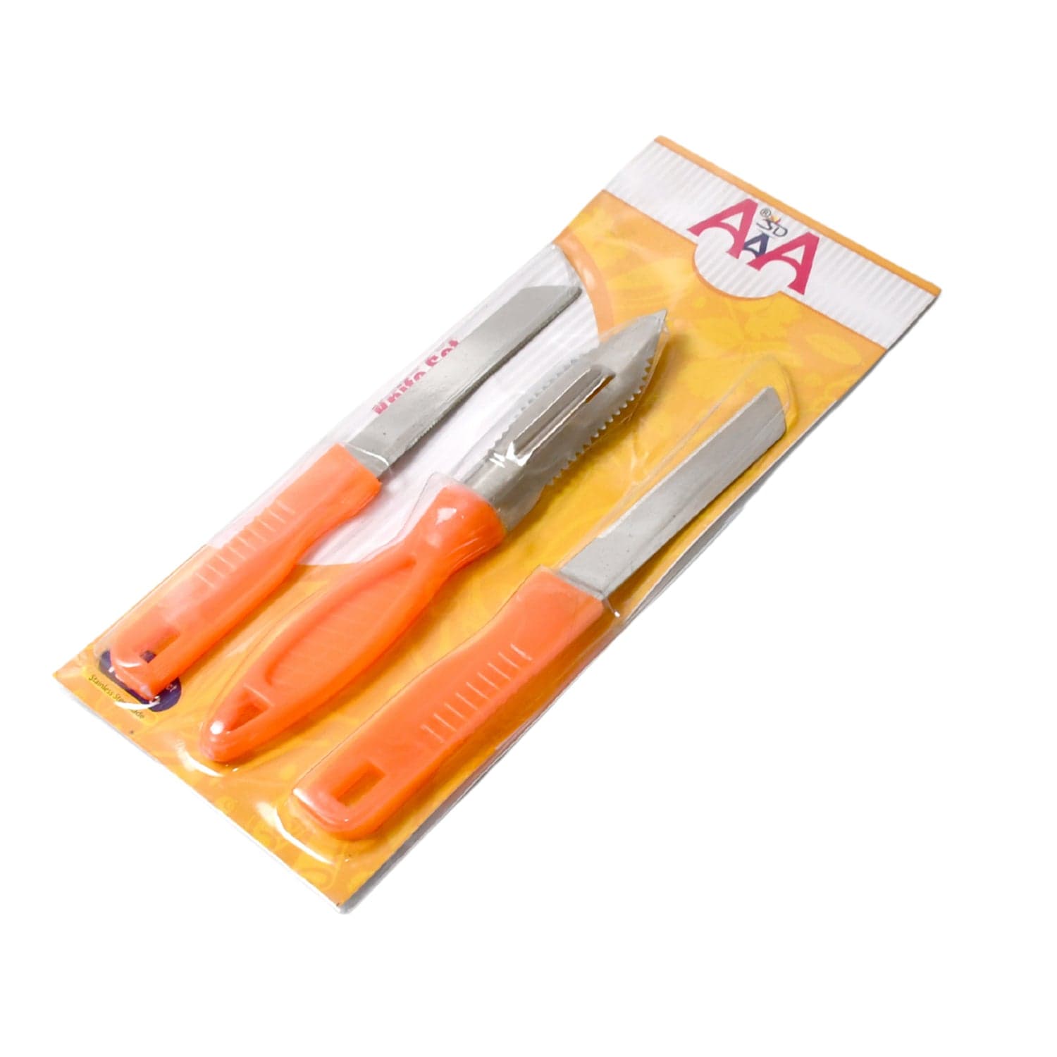 3In1 Multipurpose Stainless Steel Classic Kitchen Knife Set Of 3 For Fruits And Vegetable Chopping / Cutting / Peeling thumbnail 4