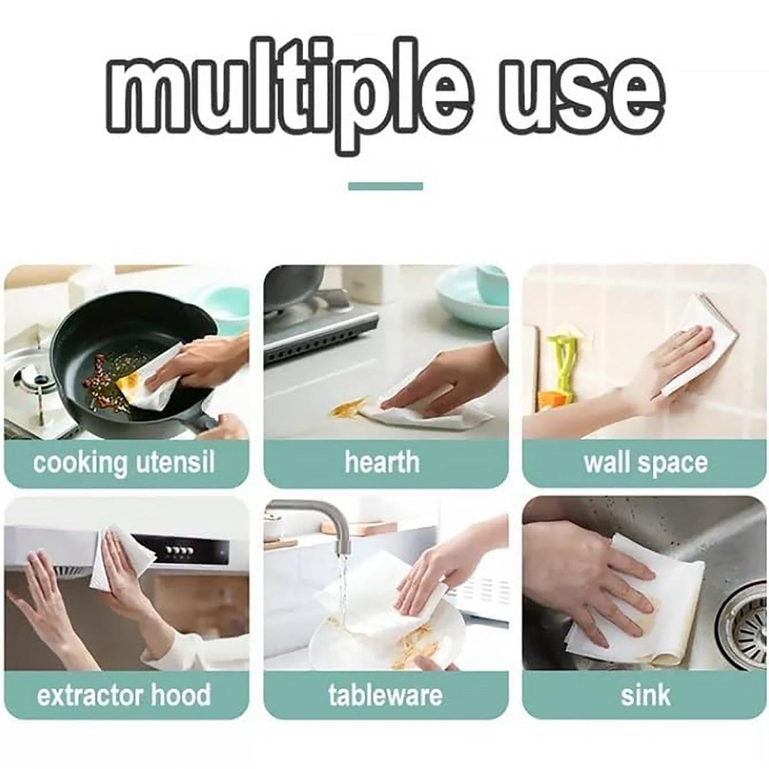 Kitchen Cleaning Wipes (Pack Of 80 Pcs) thumbnail 3