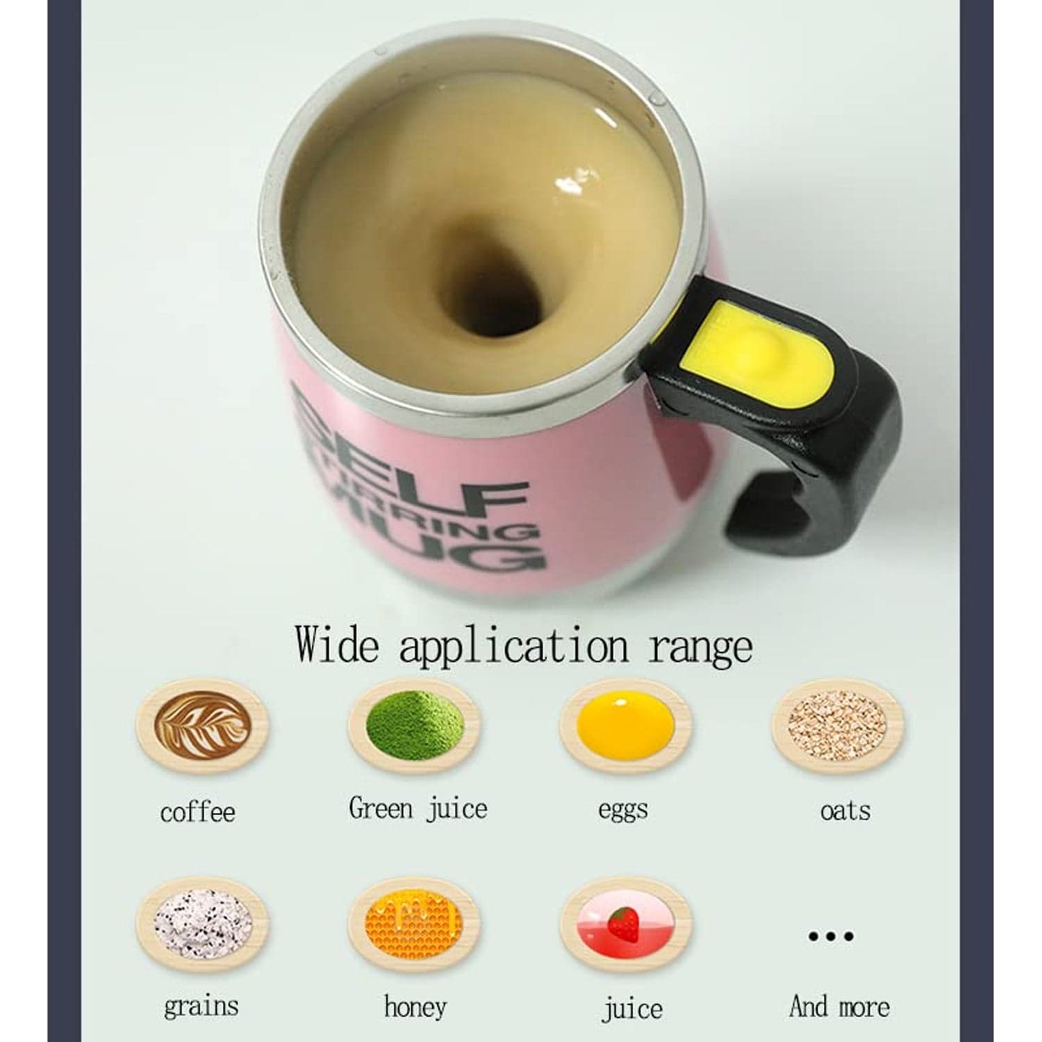 Self Stirring Mug With Lid Used In All Kinds Of Household And Official Places For Serving Drinks thumbnail 8
