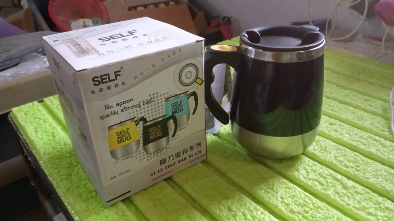 Self Stirring Mug With Lid Used In All Kinds Of Household And Official Places For Serving Drinks thumbnail 9