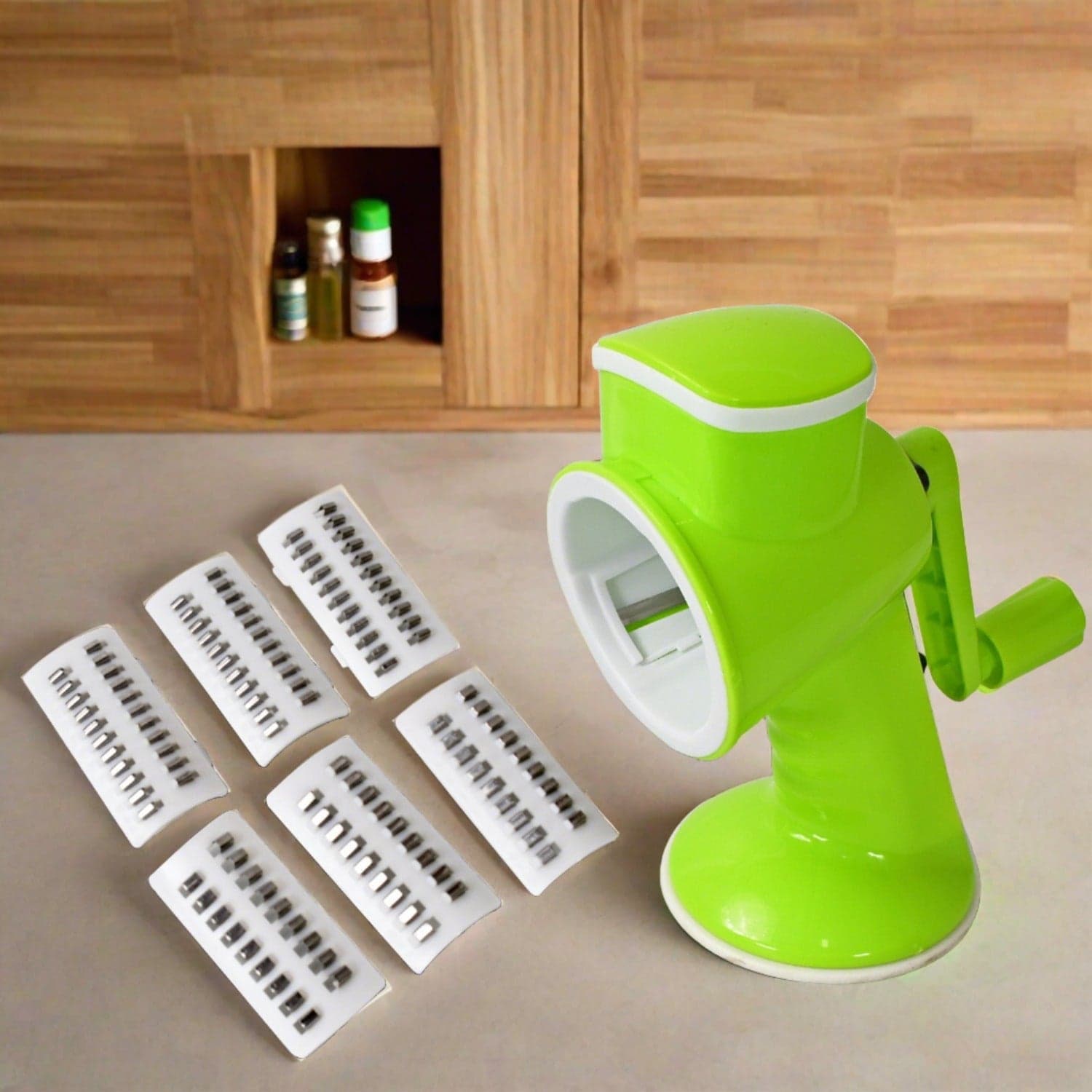 6 In 1 Multi Functional Vegetable Cutter & Slicer Hand Machine Cutting thumbnail 1