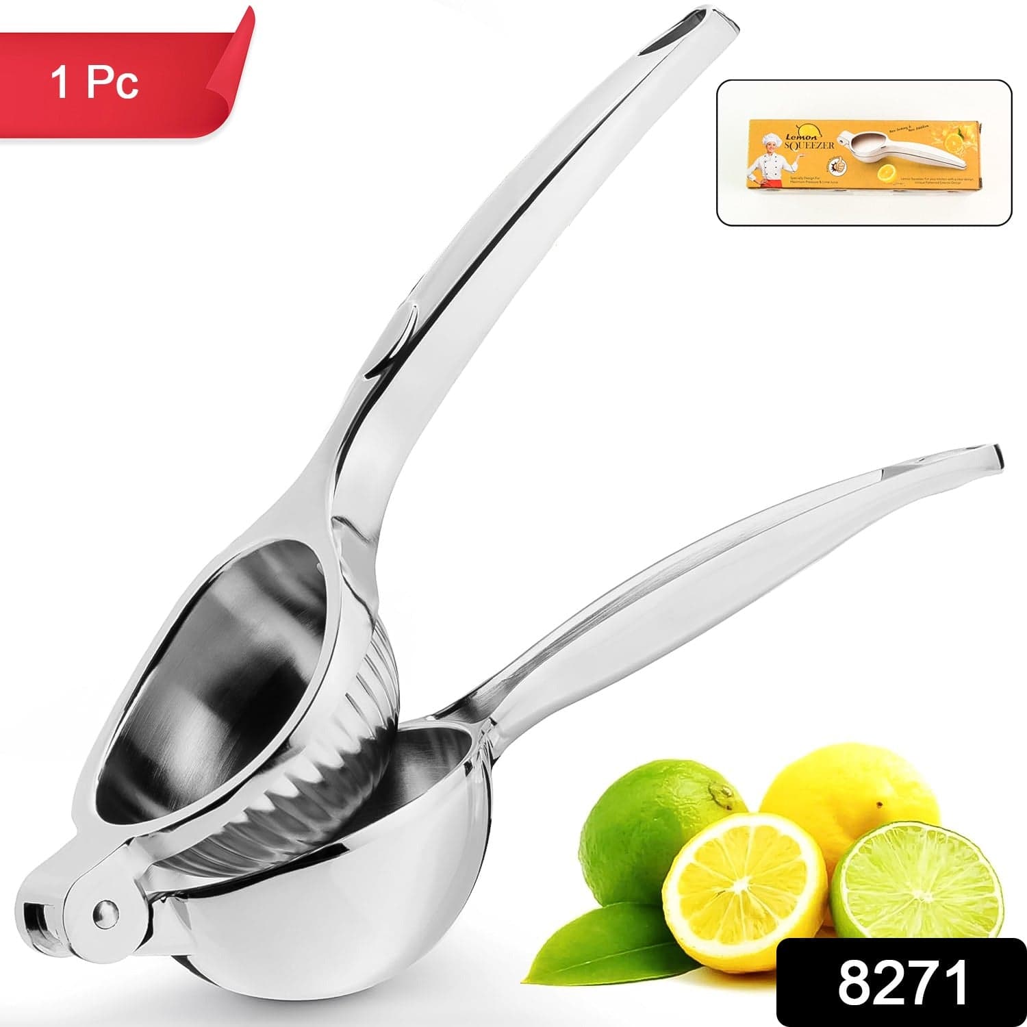 Ss Lemon Squeezer Press 1Pc thumbnail 1
