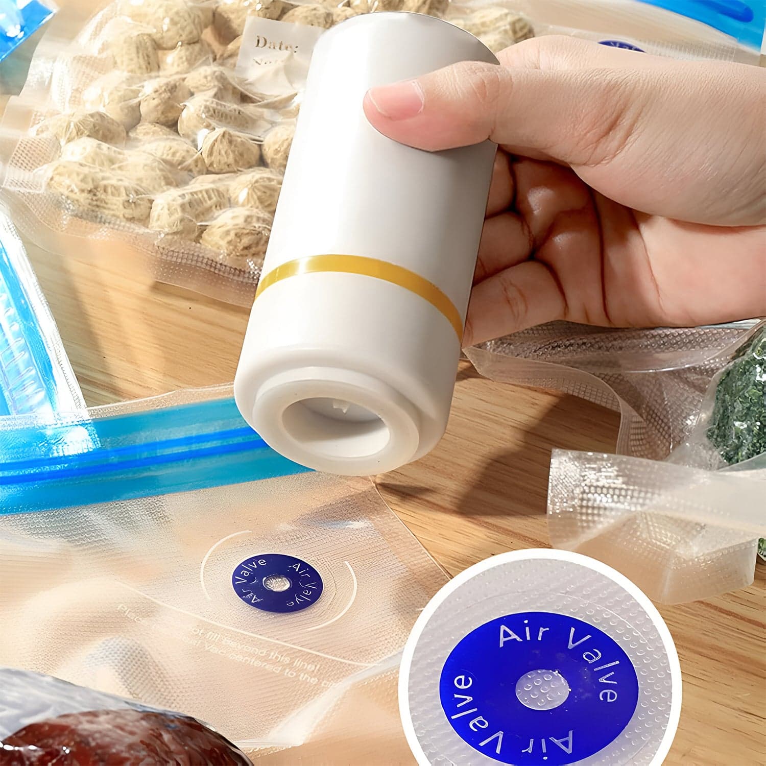 Portable Usb Rechargeable Vacuum Sealer Machine 1 Pc thumbnail 2