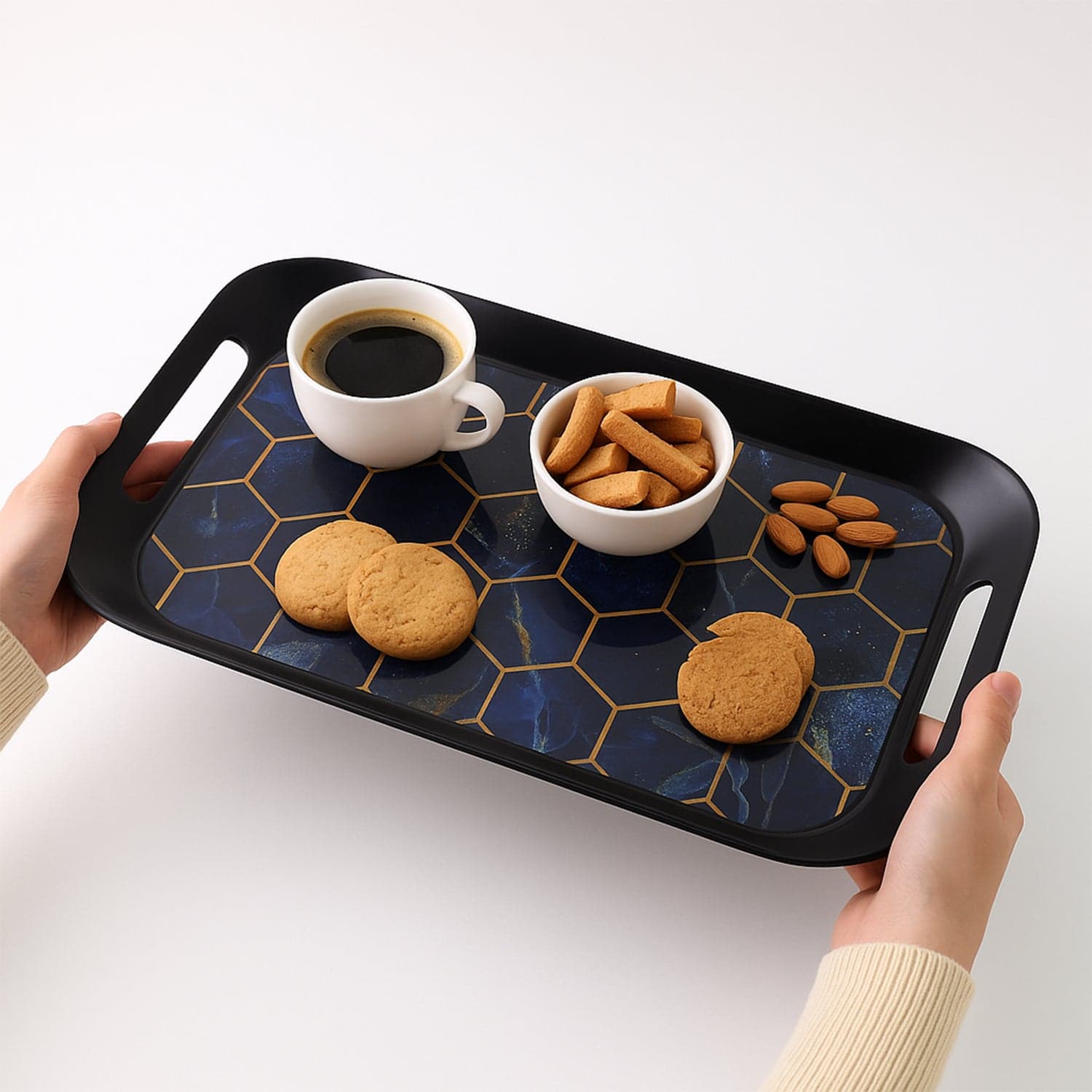Premium Plastic Serving Tray 3 Pc thumbnail 3