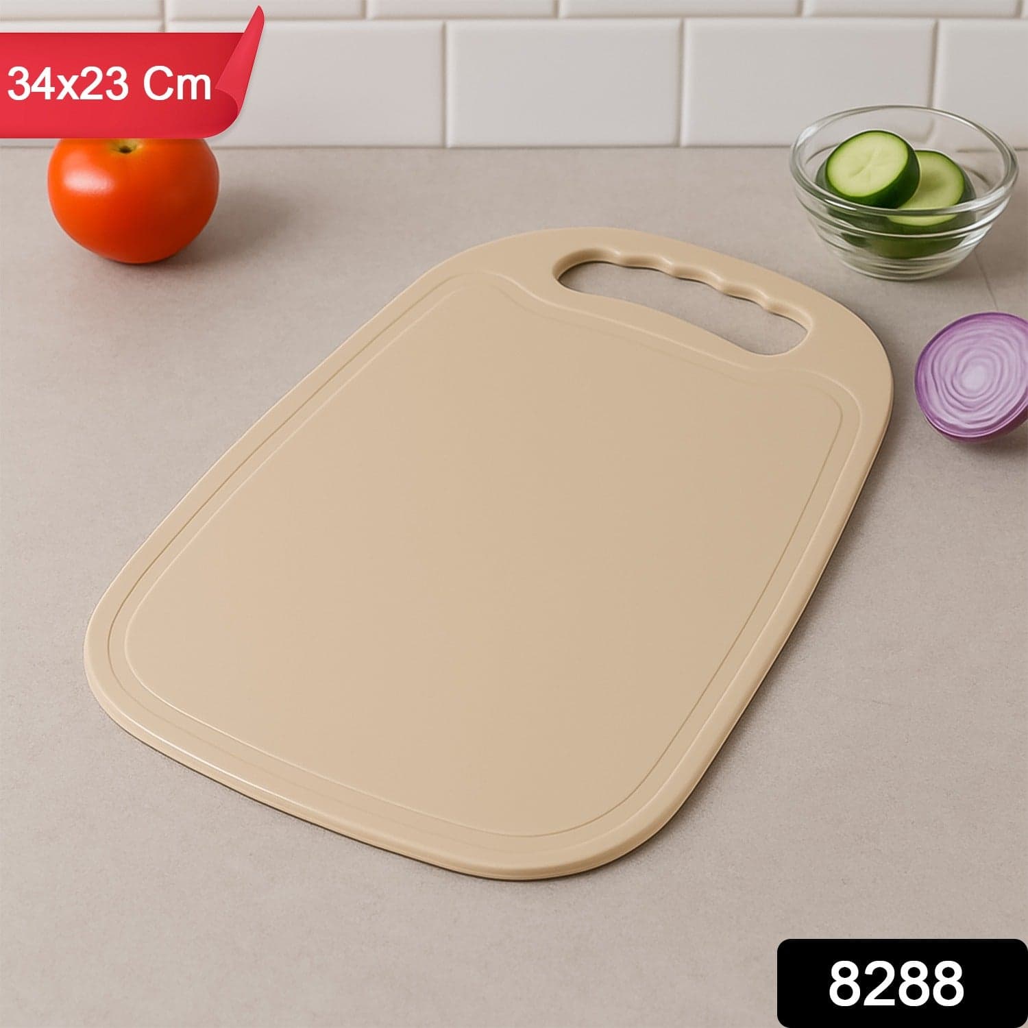Durable Plastic Chopping Board 34X23 Cm 1 Pc thumbnail 1