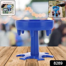 6Way Plastic Shot Glass Dispenser 1Pc