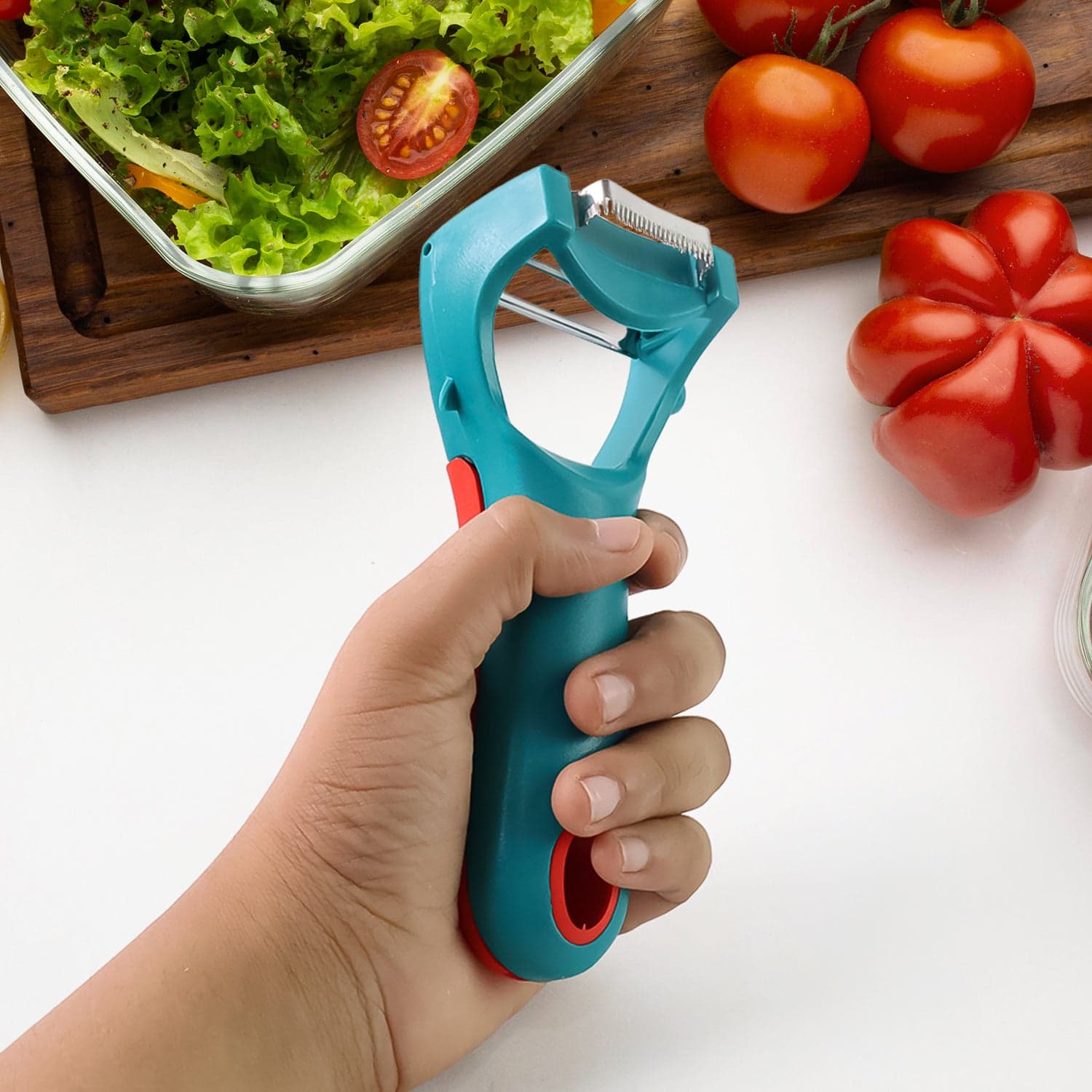 4 In 1 Multi Functional Vegetable Fruit Peeler 1 Pc thumbnail 2