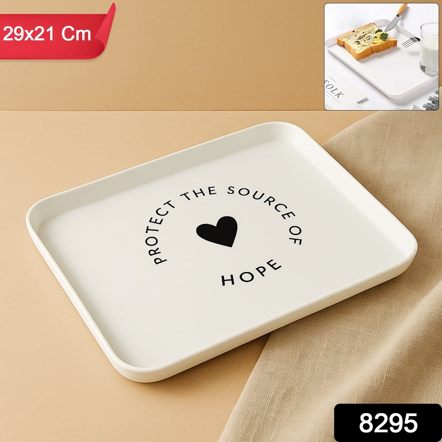 Plastic Serving Tray 1Pc thumbnail 1