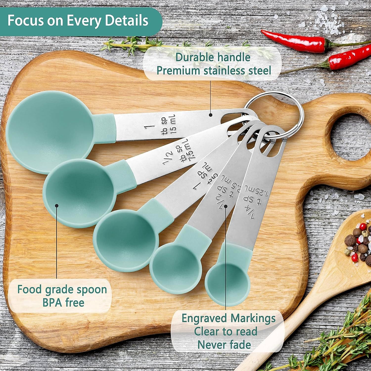 Measuring Spoon Set 4Pc thumbnail 5