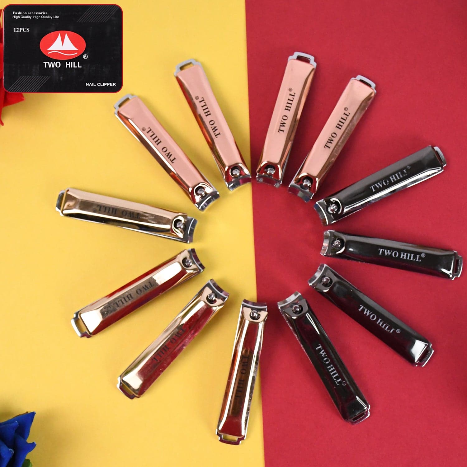 Stainless Steel Cute Nail Clipper with Nail Catcher, Nail File (12 Pcs Set / Mix Design) thumbnail 1